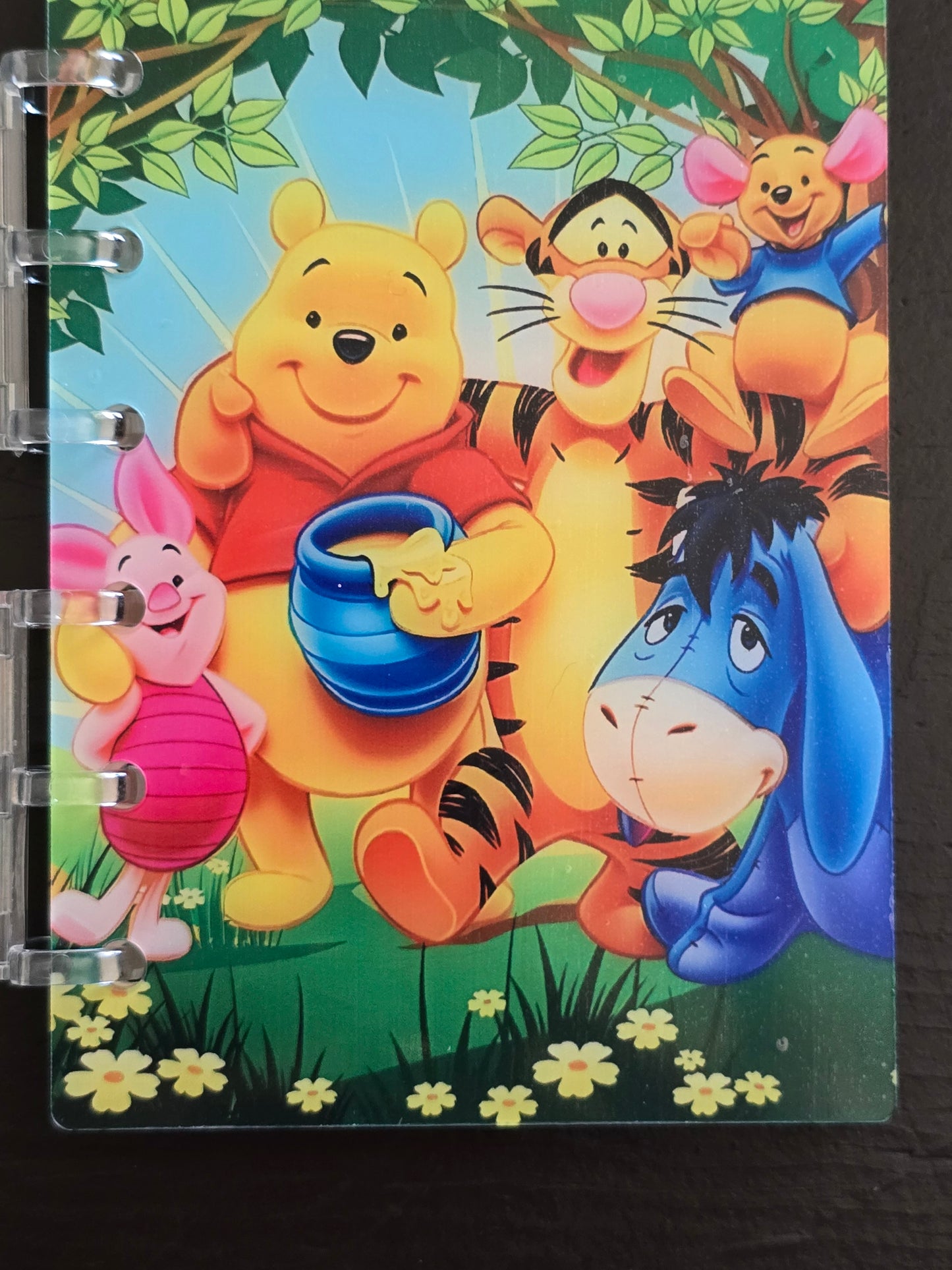 Notebook 4x6 with acrylic front and back cover