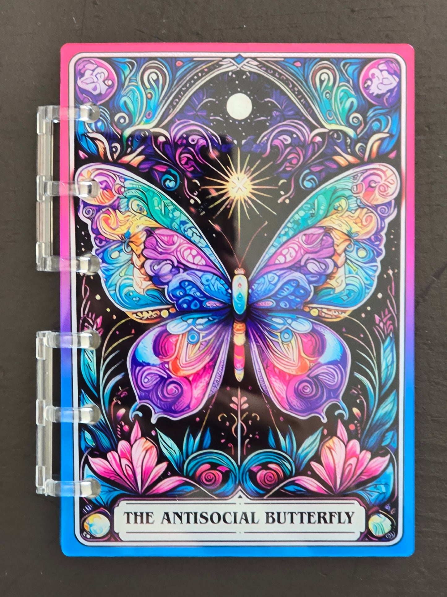 Notebook 4x6 with acrylic front and back cover