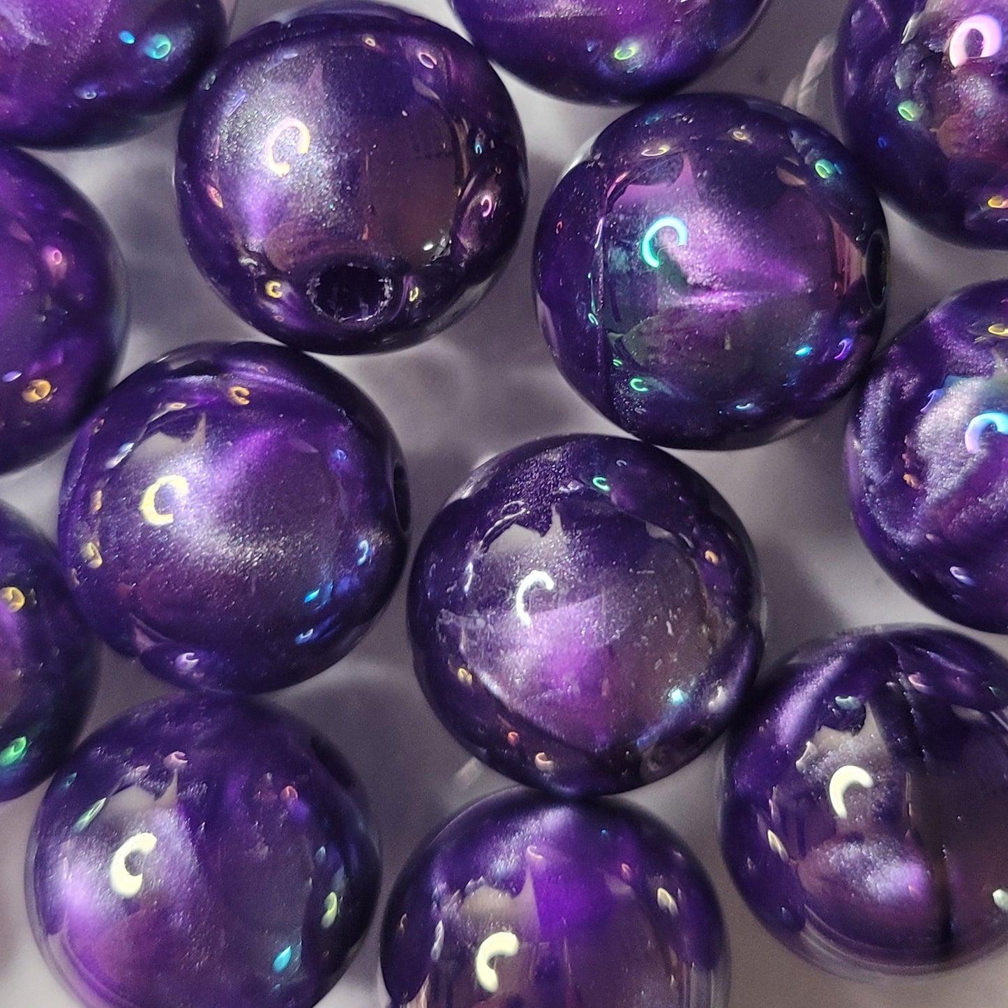Beads- pruple Acrylic beads