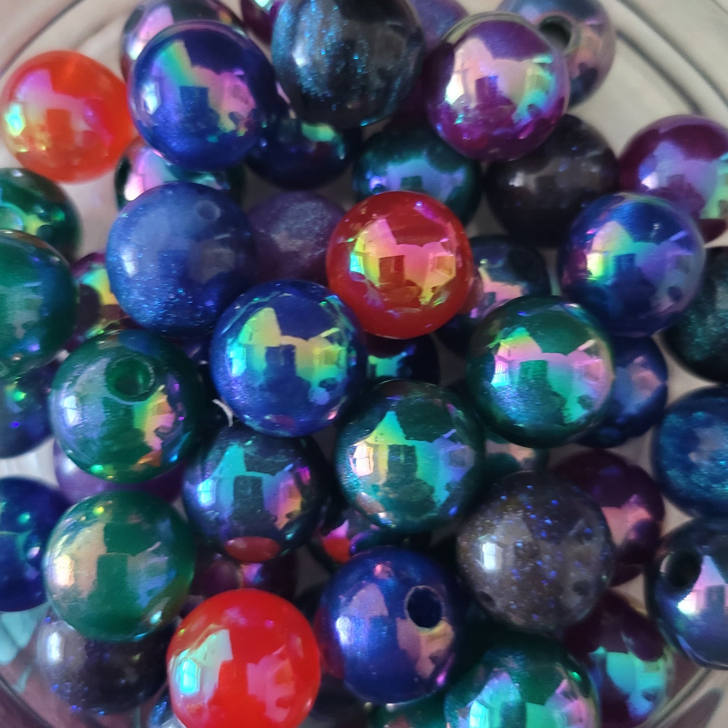 16mm acrylic beads