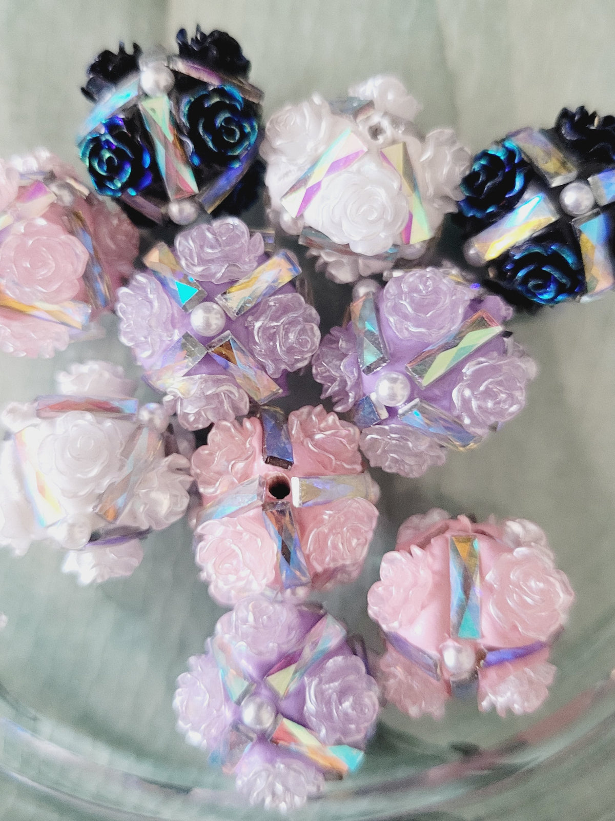 Flower Acrylic cubes
