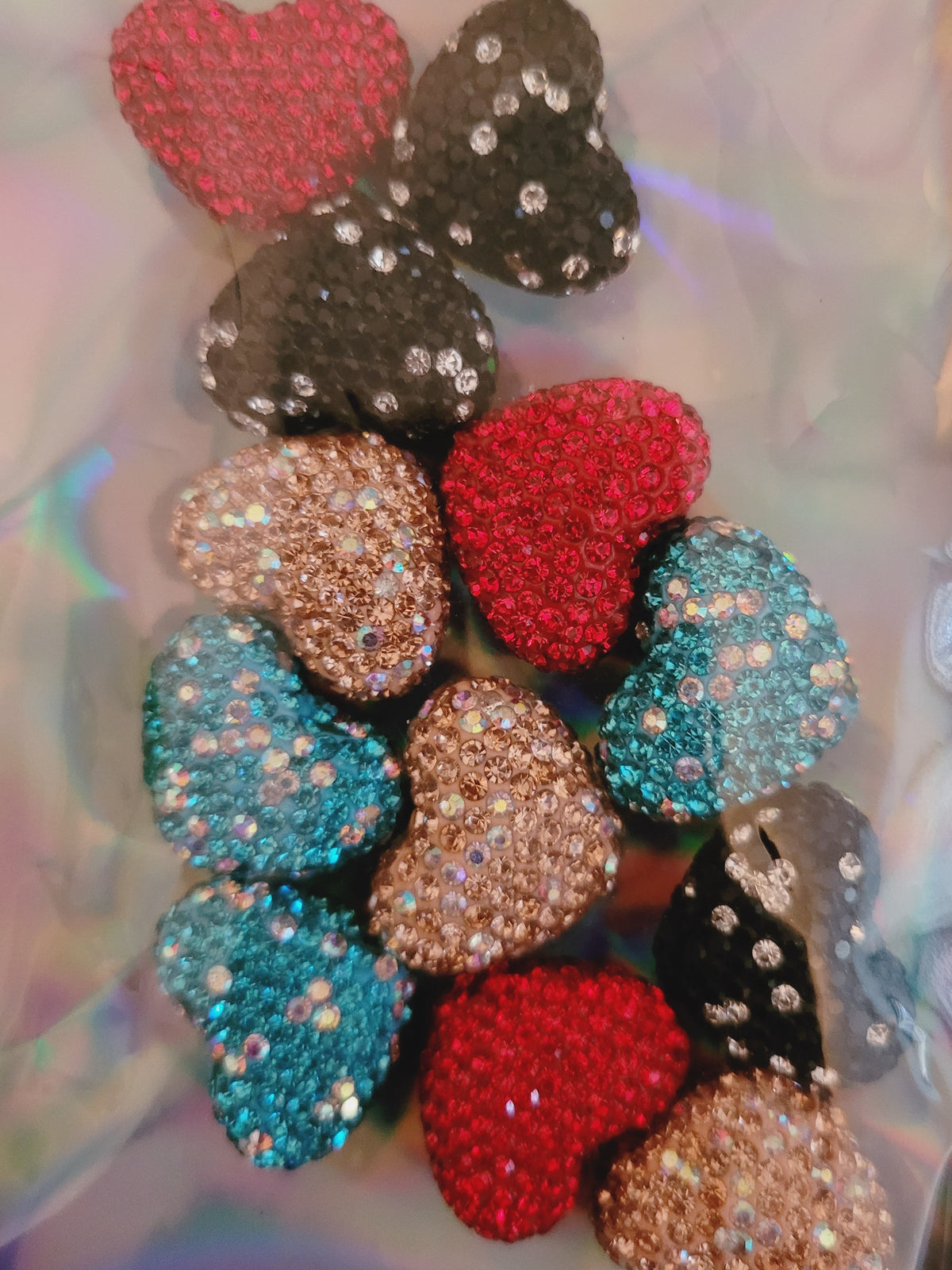 Rhinestone hearts