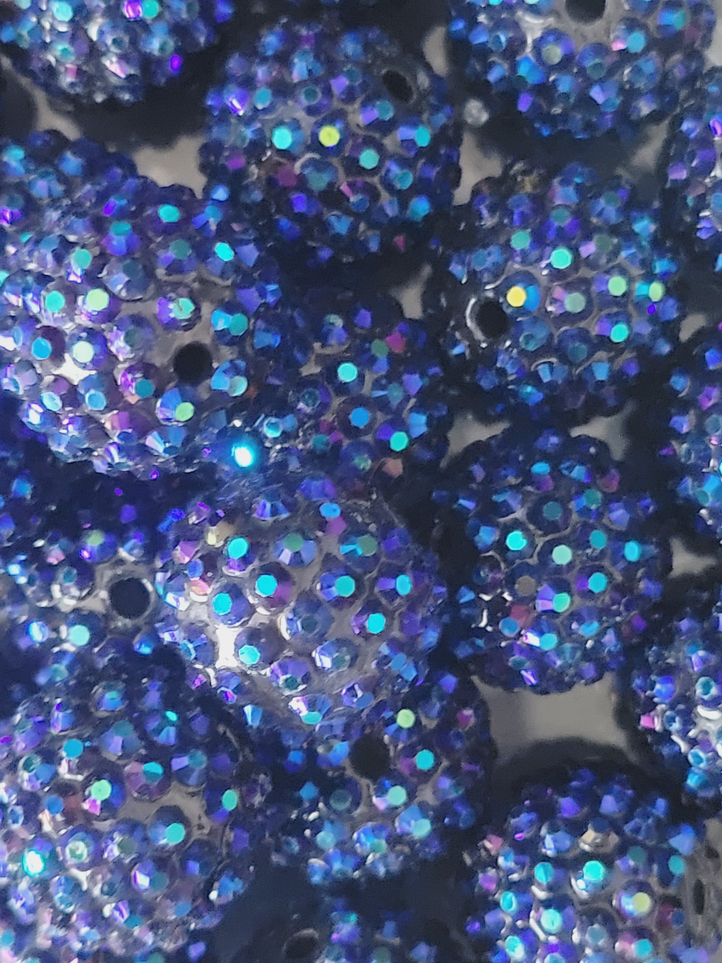 20mm blue rhinestone