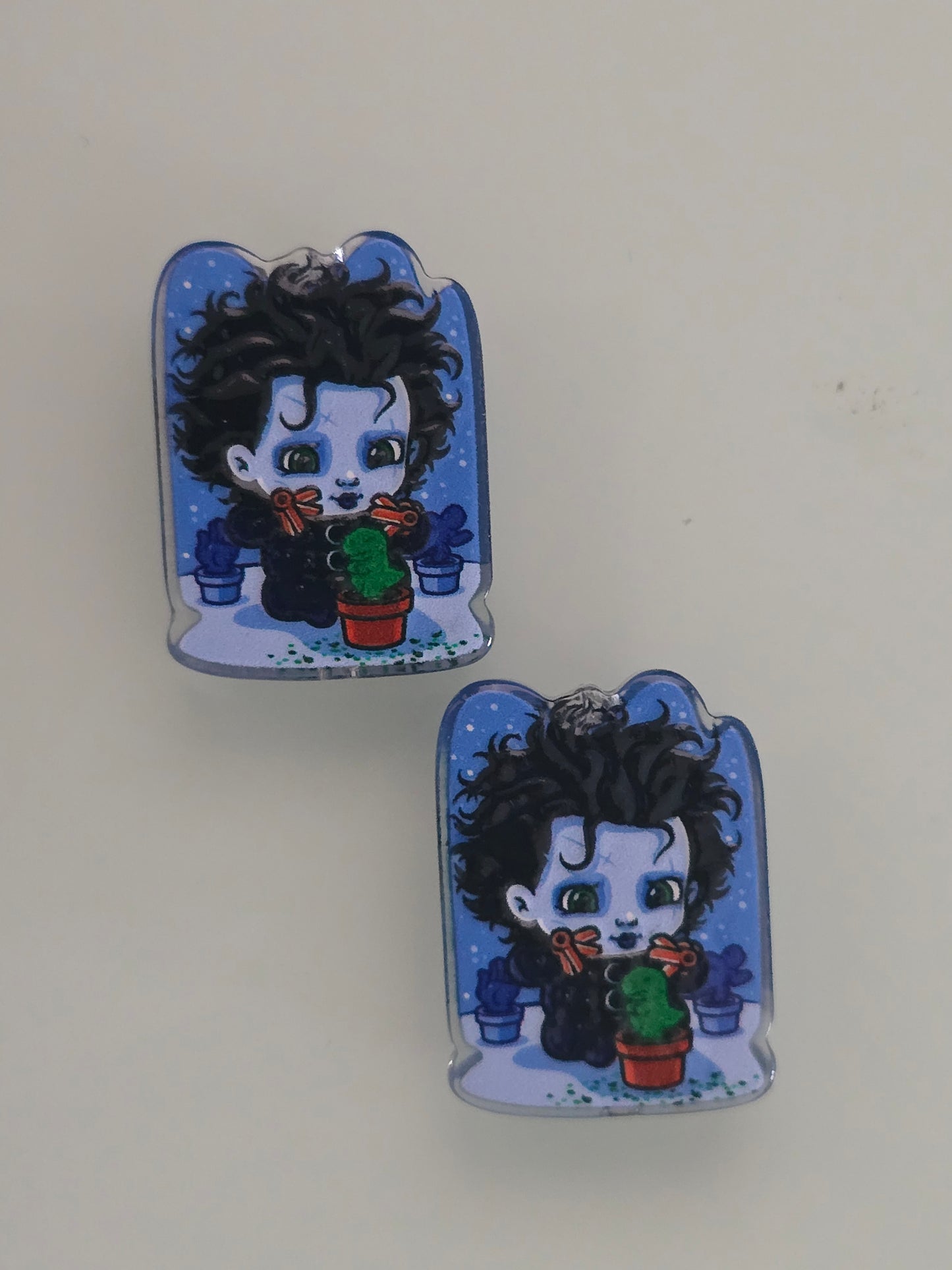 Acrylic focal beads movie character