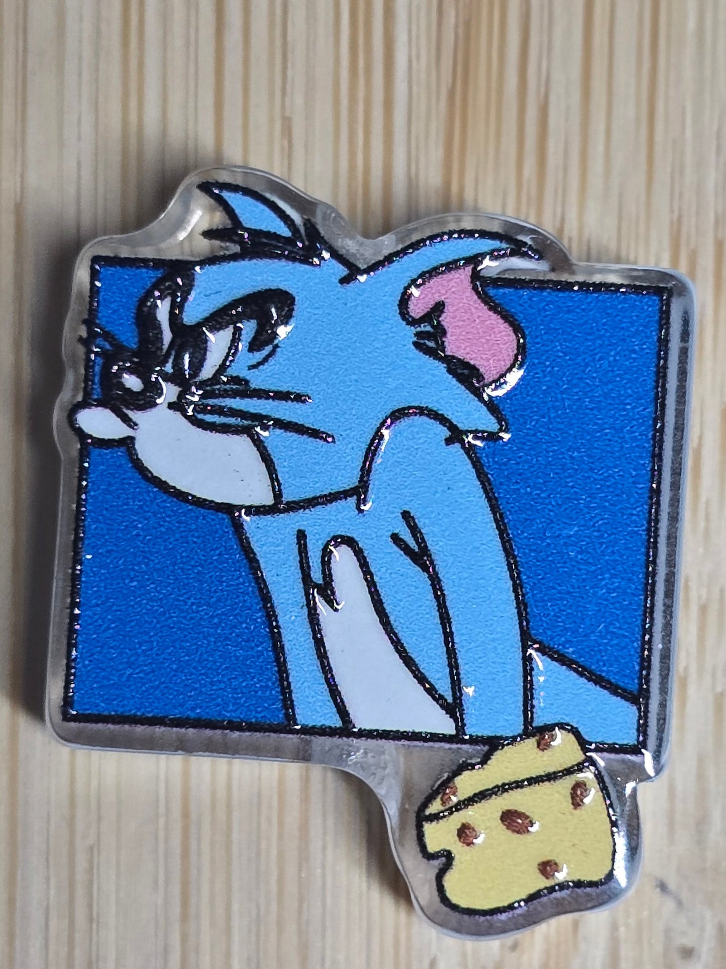 Acrylic focal beads 70's cartoon cat
