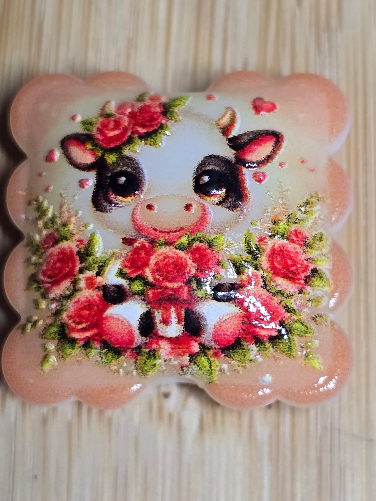Acrylic focal beads pillow style