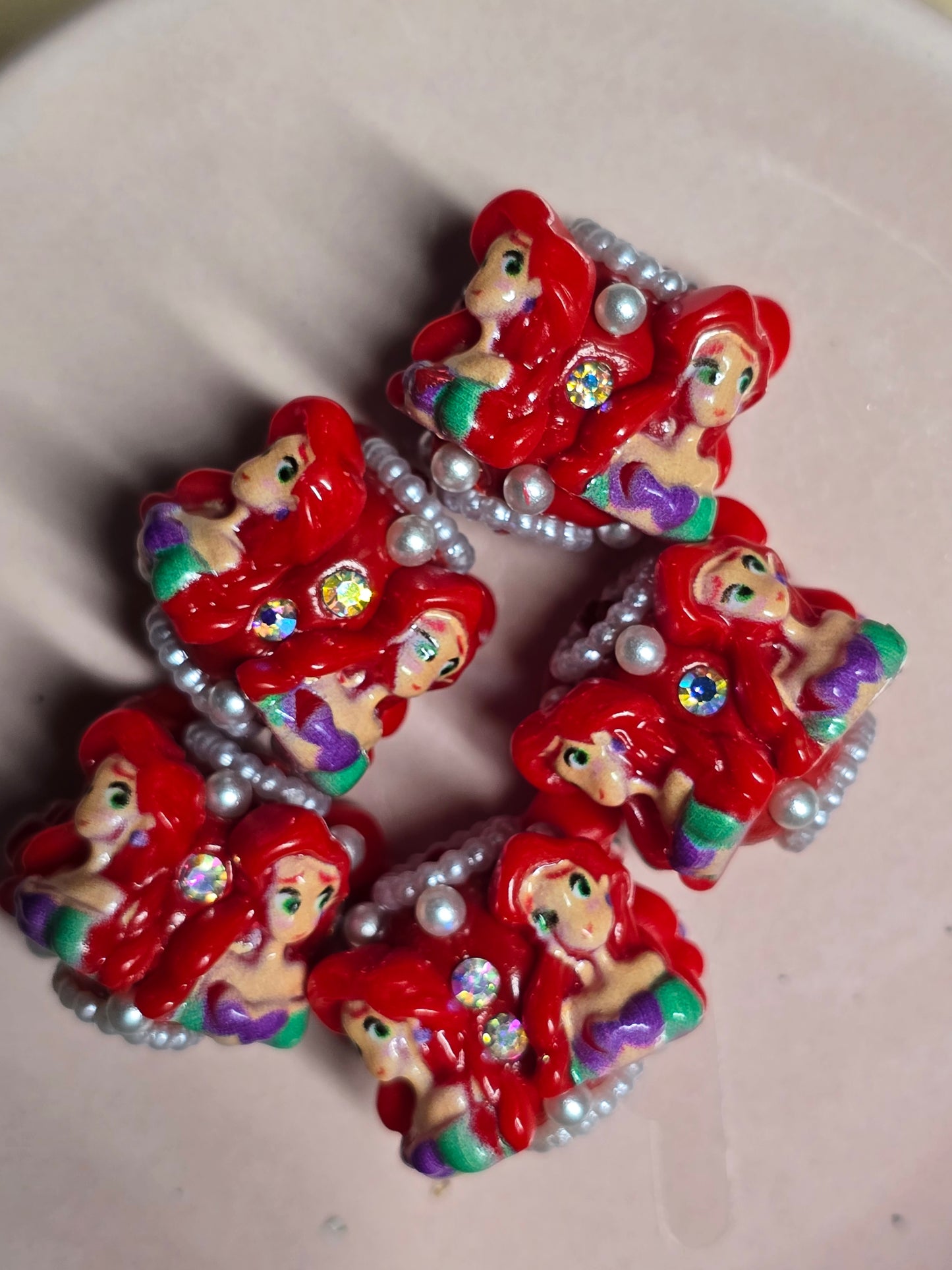 Acrylic beads DS princess mermaid
