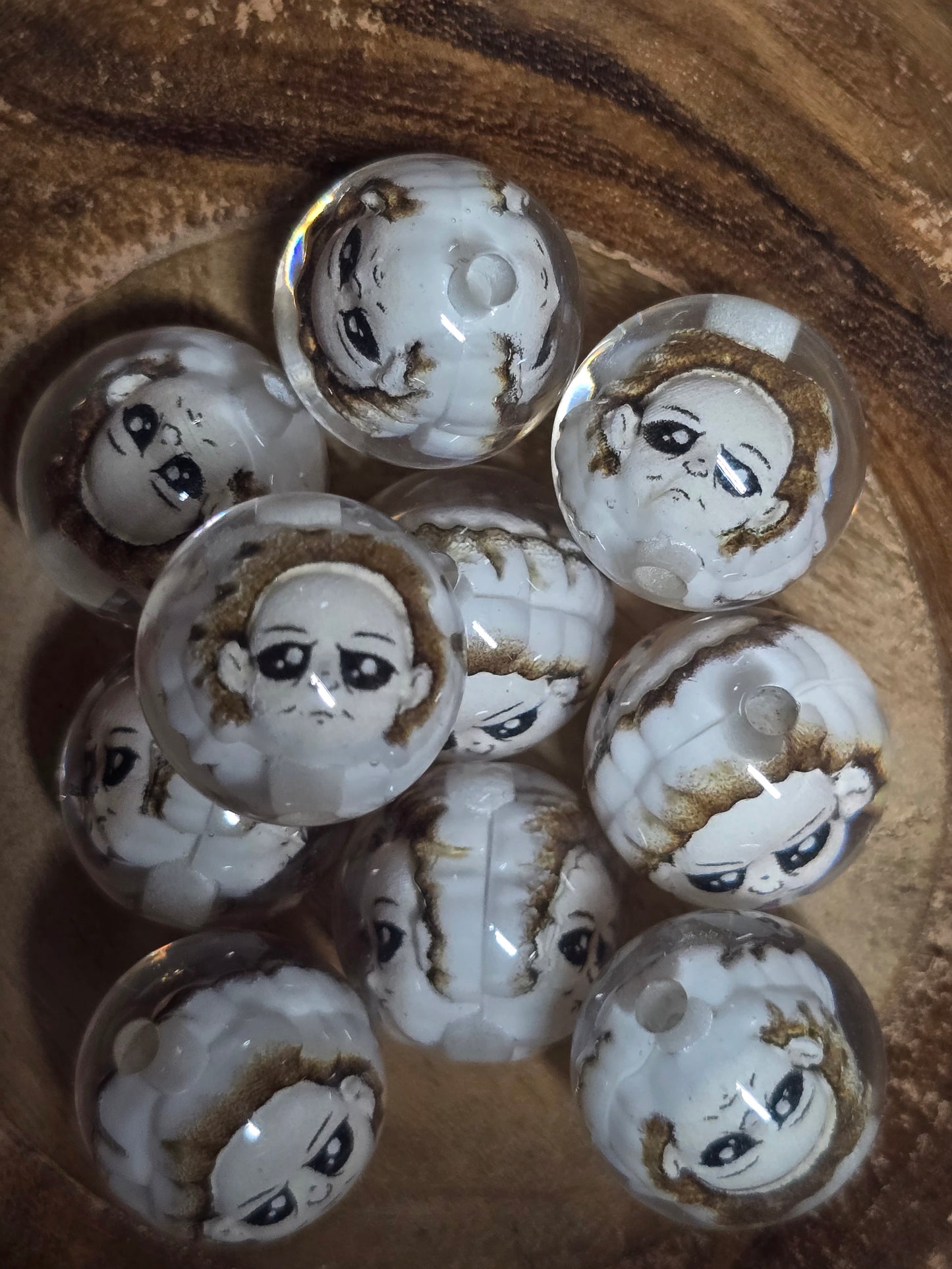 Acrylic 16mm Horror character beads