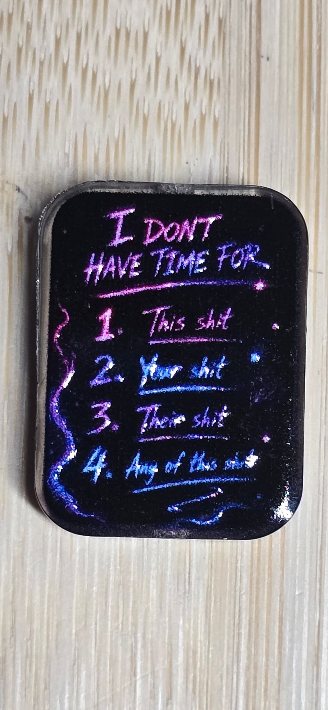 Acrylic focal beads adult language/humor