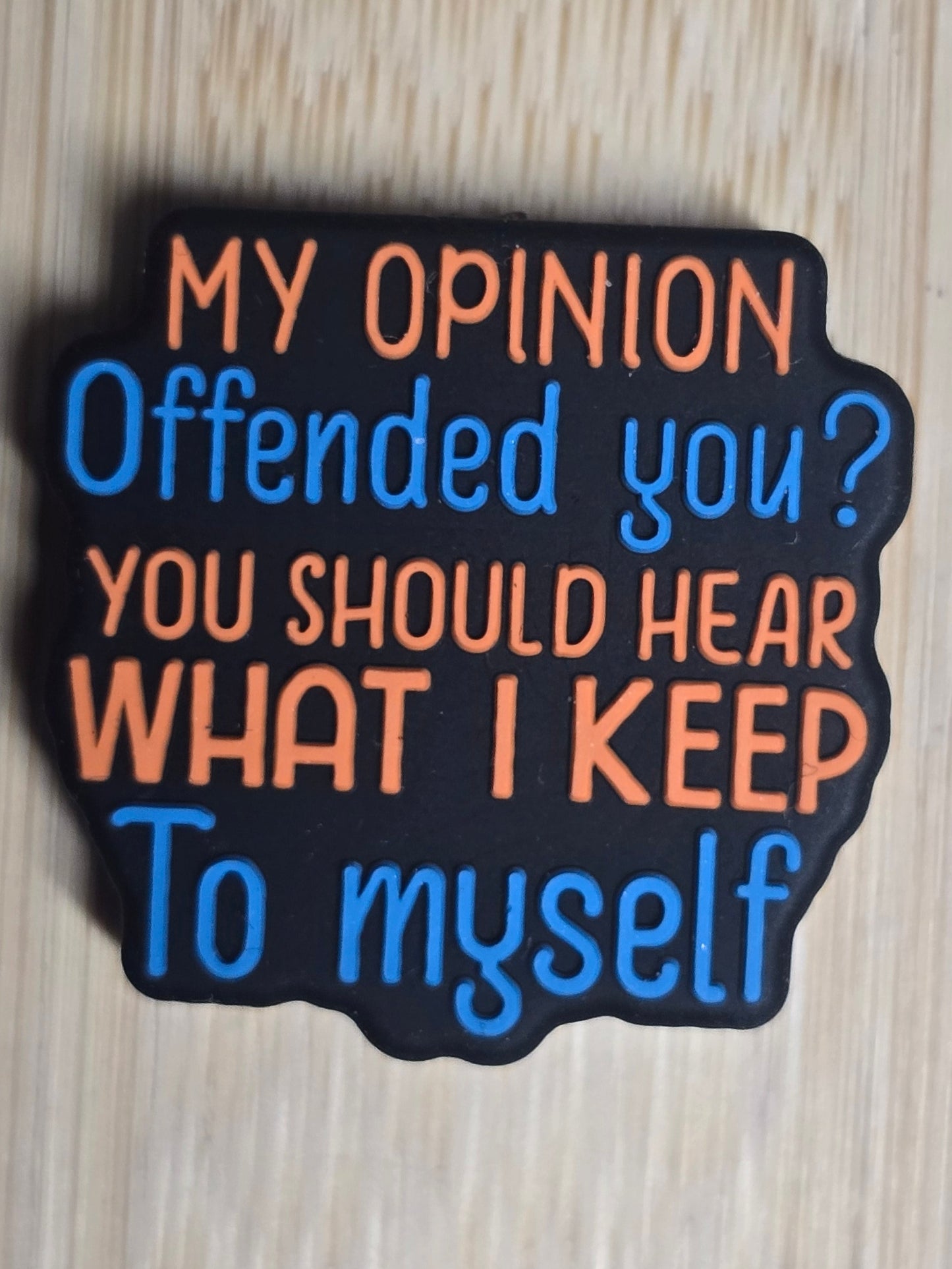 Focal silicone beads sarcastic humor