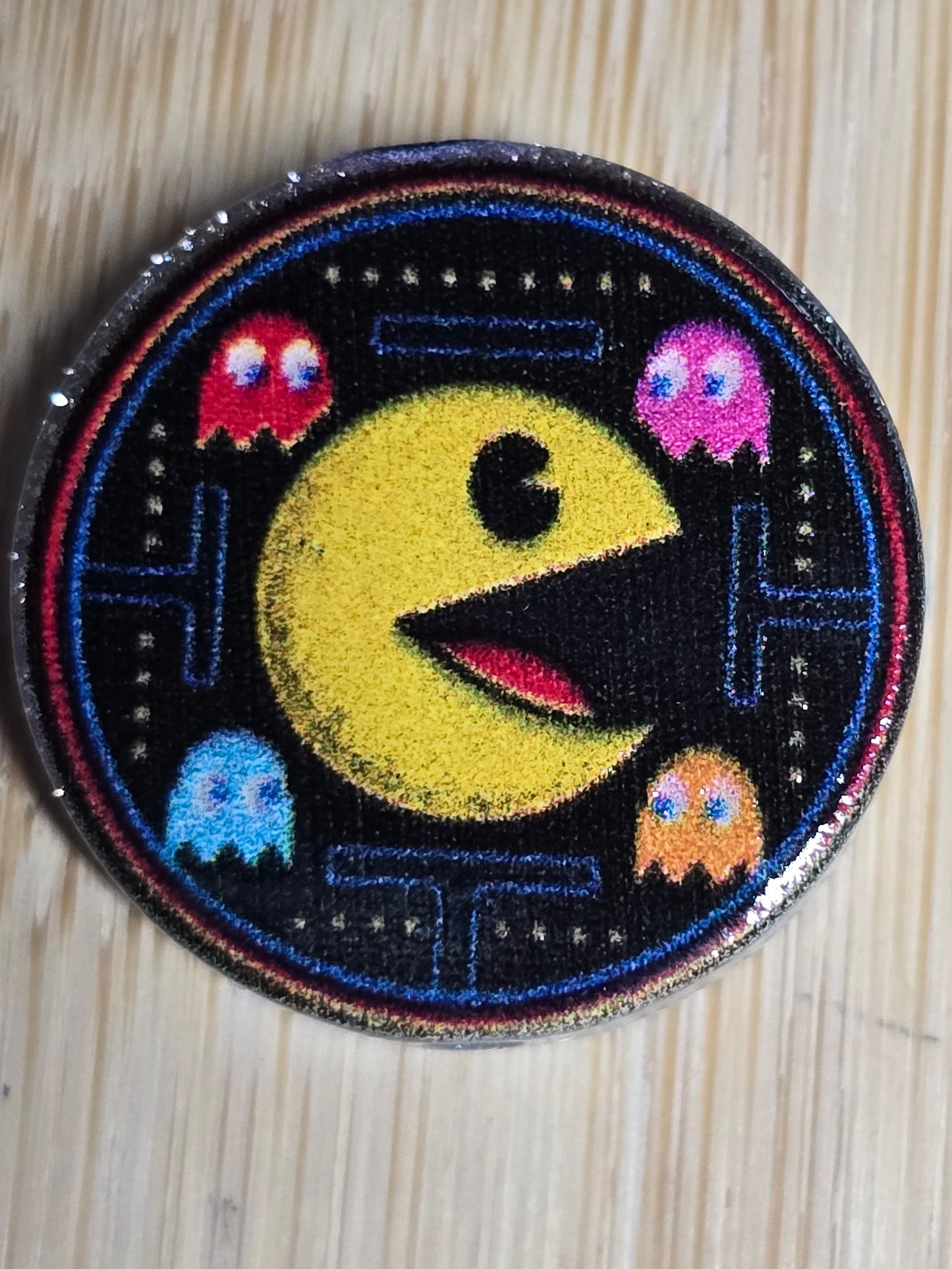 Acrylic focal beads video game character