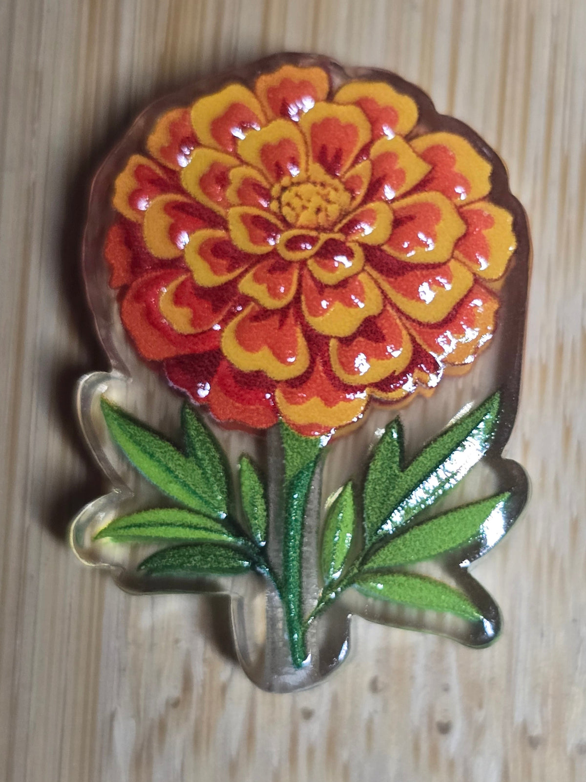 Acrylic focal beads- flowers