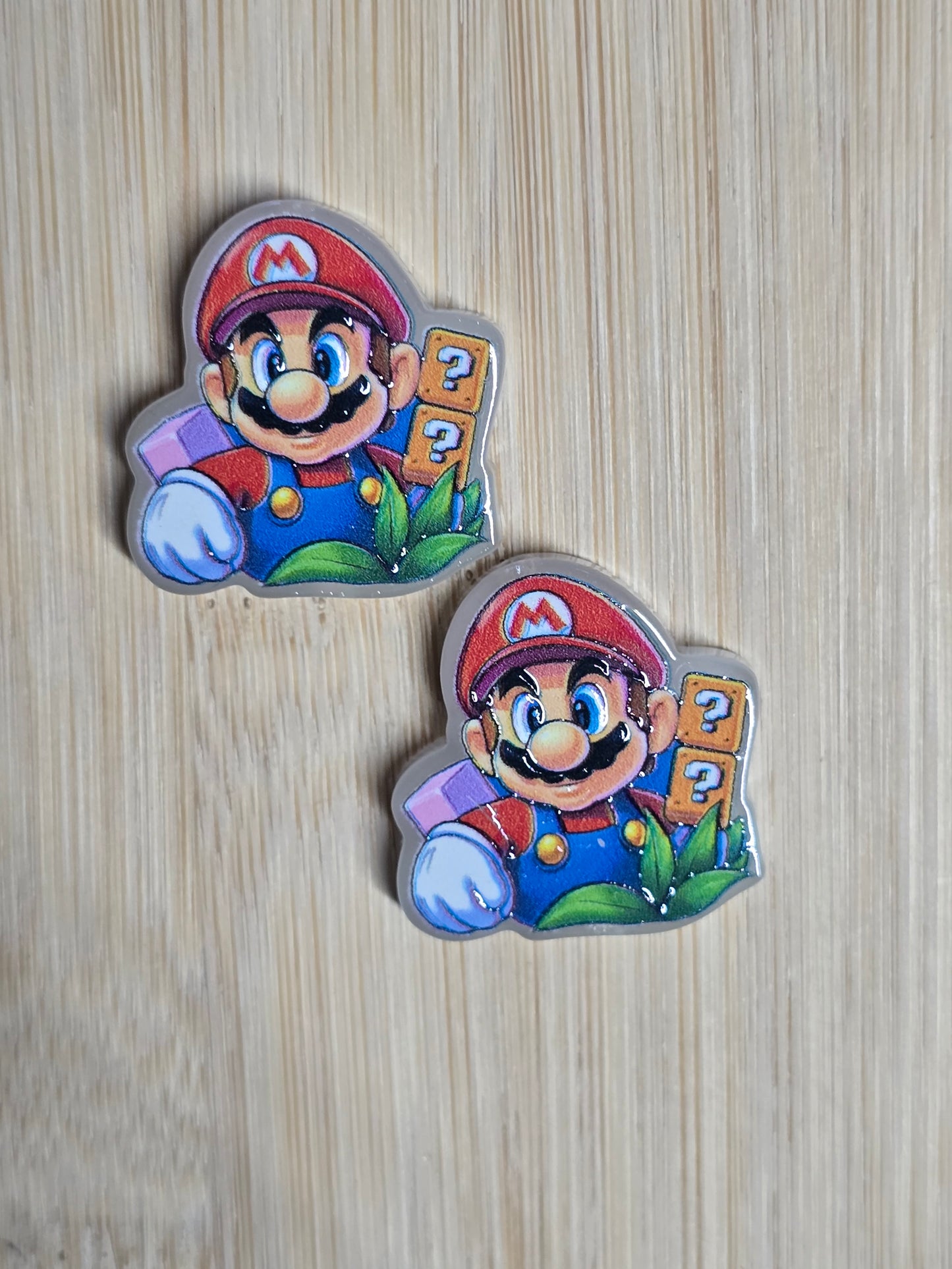 Acrylic focal beads gaming character