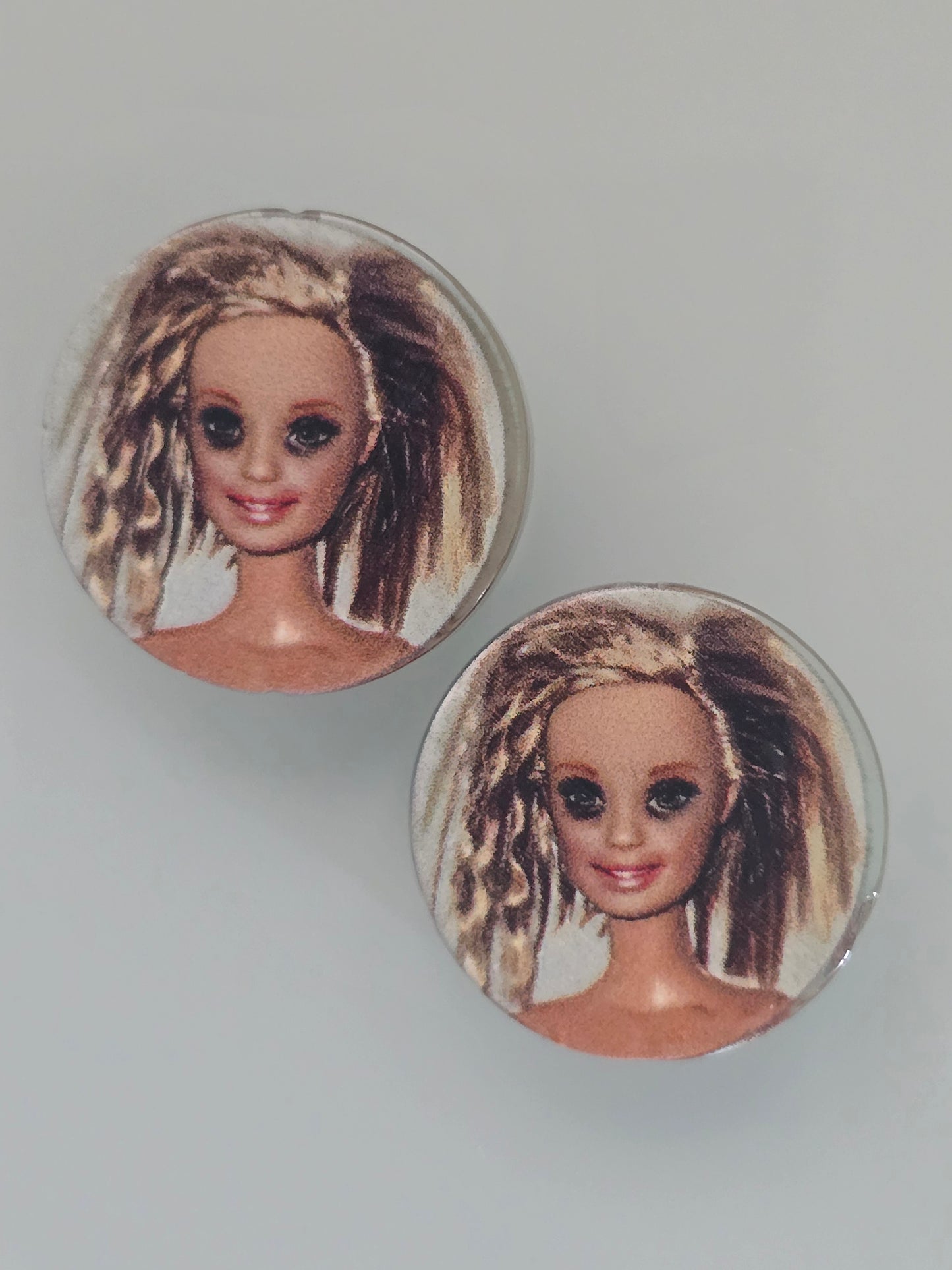 Acrylic focal beads I'm fine barbie