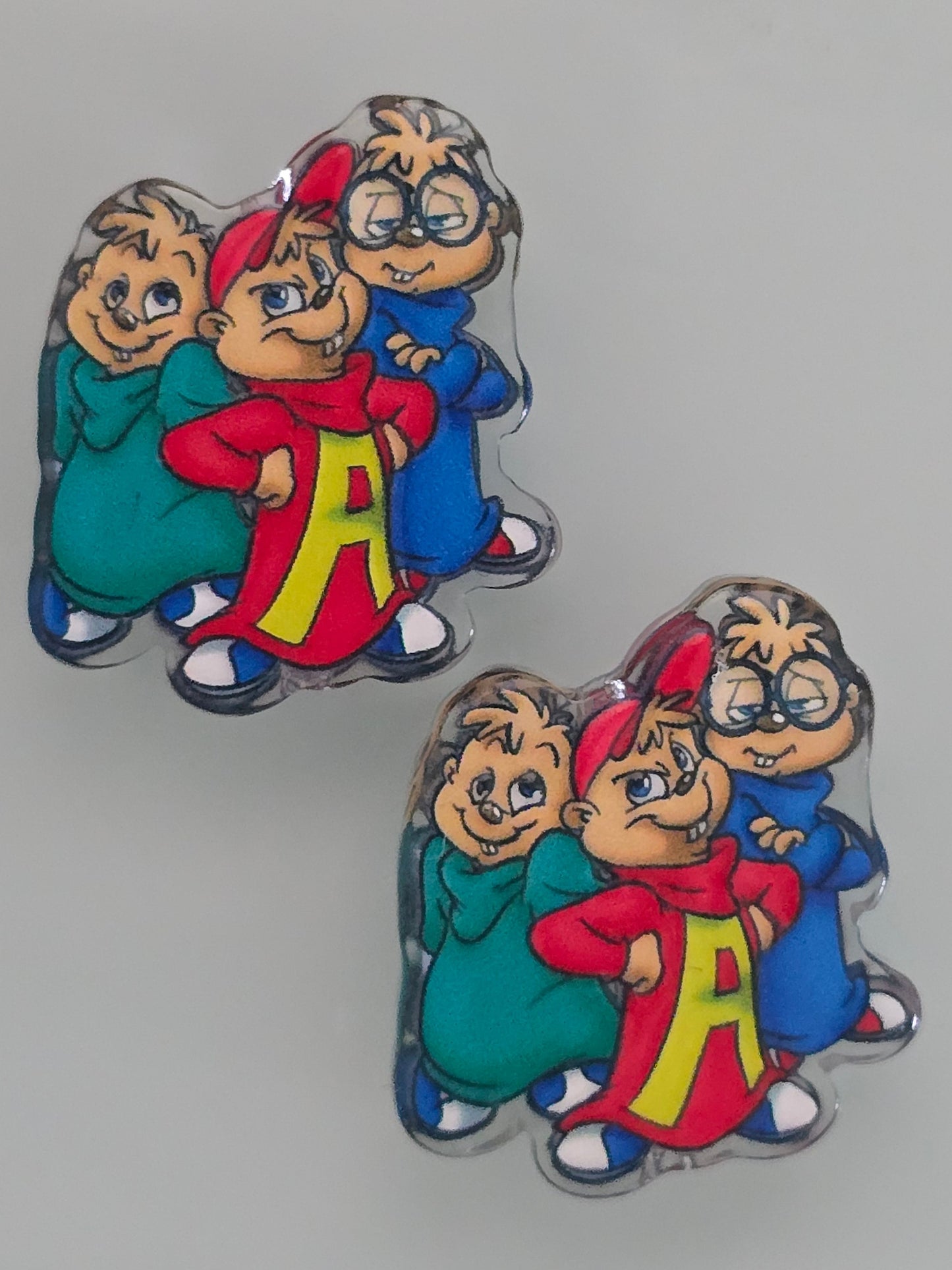 Acrylic focal beads 80's cartoon