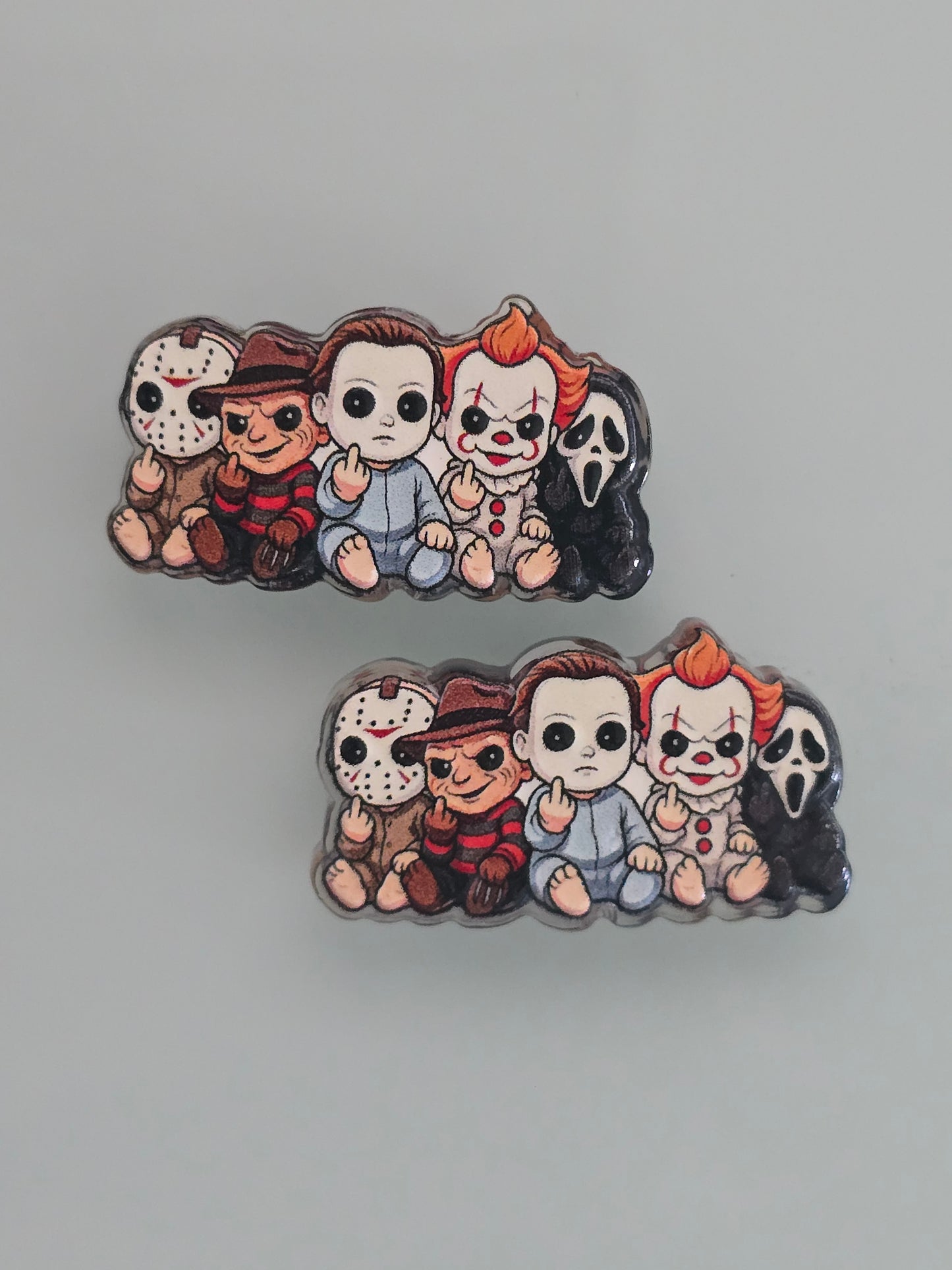 Acrylic focal beads horror characters