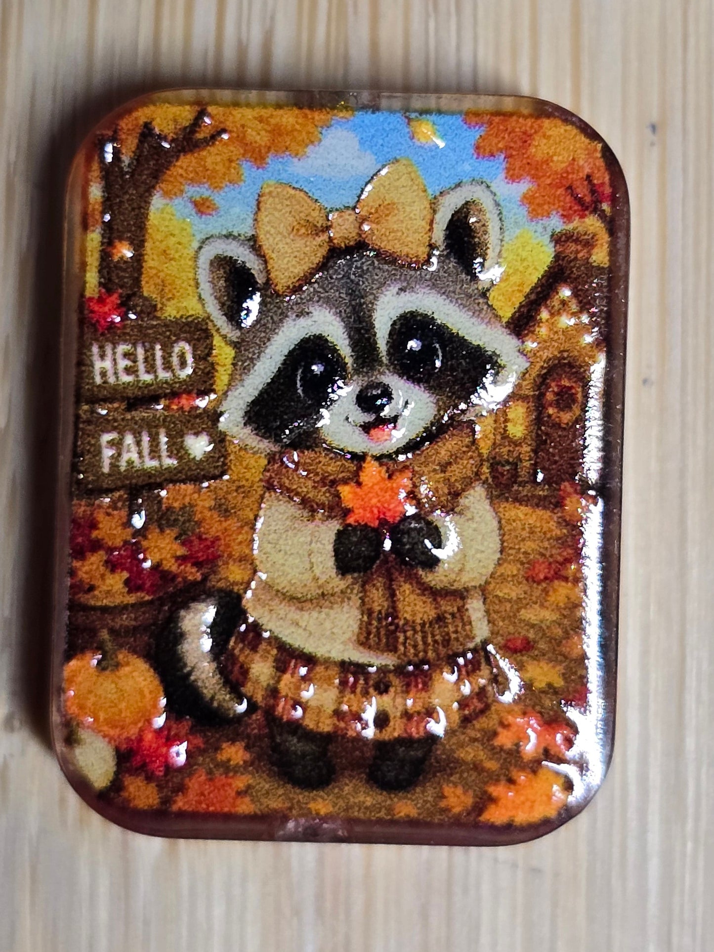 Acrylic focal beads- hello fall