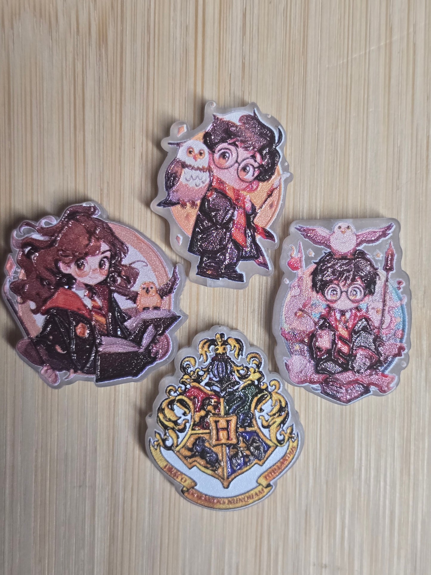 Acrylic focal beads DS HP characters
