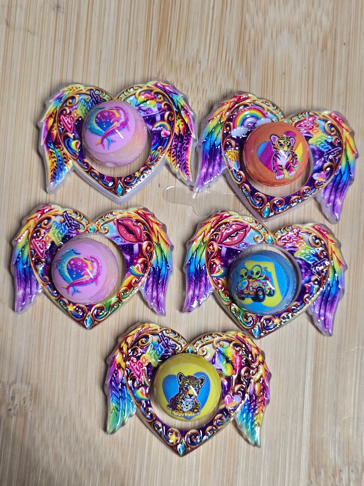 Acrylic focal beads 2pc sets