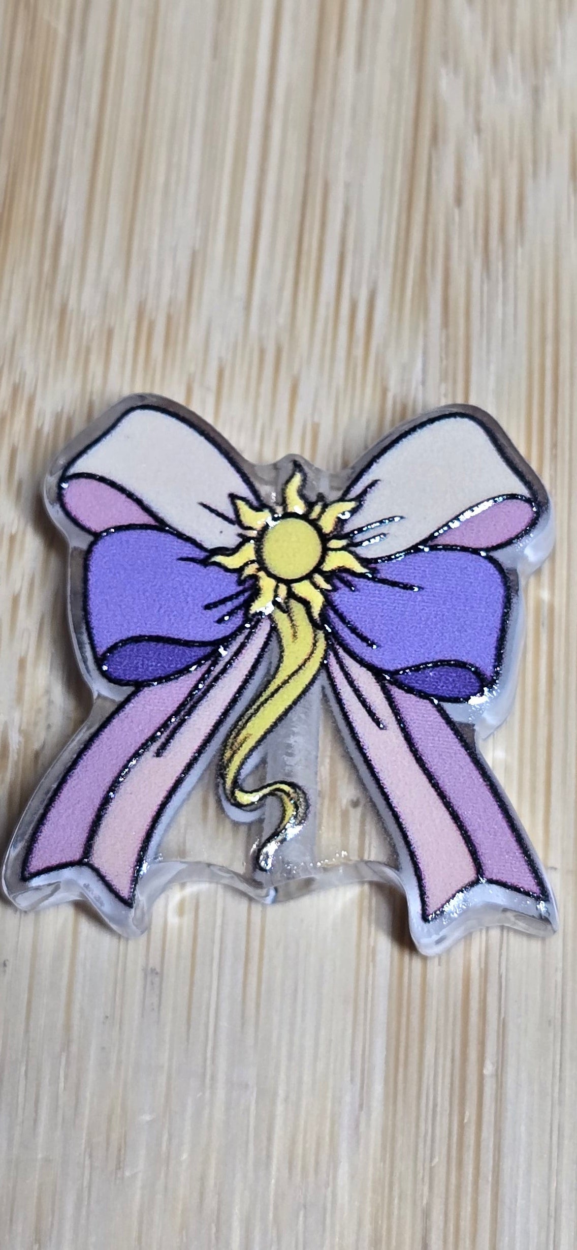 Acrylic focal beads princess bows