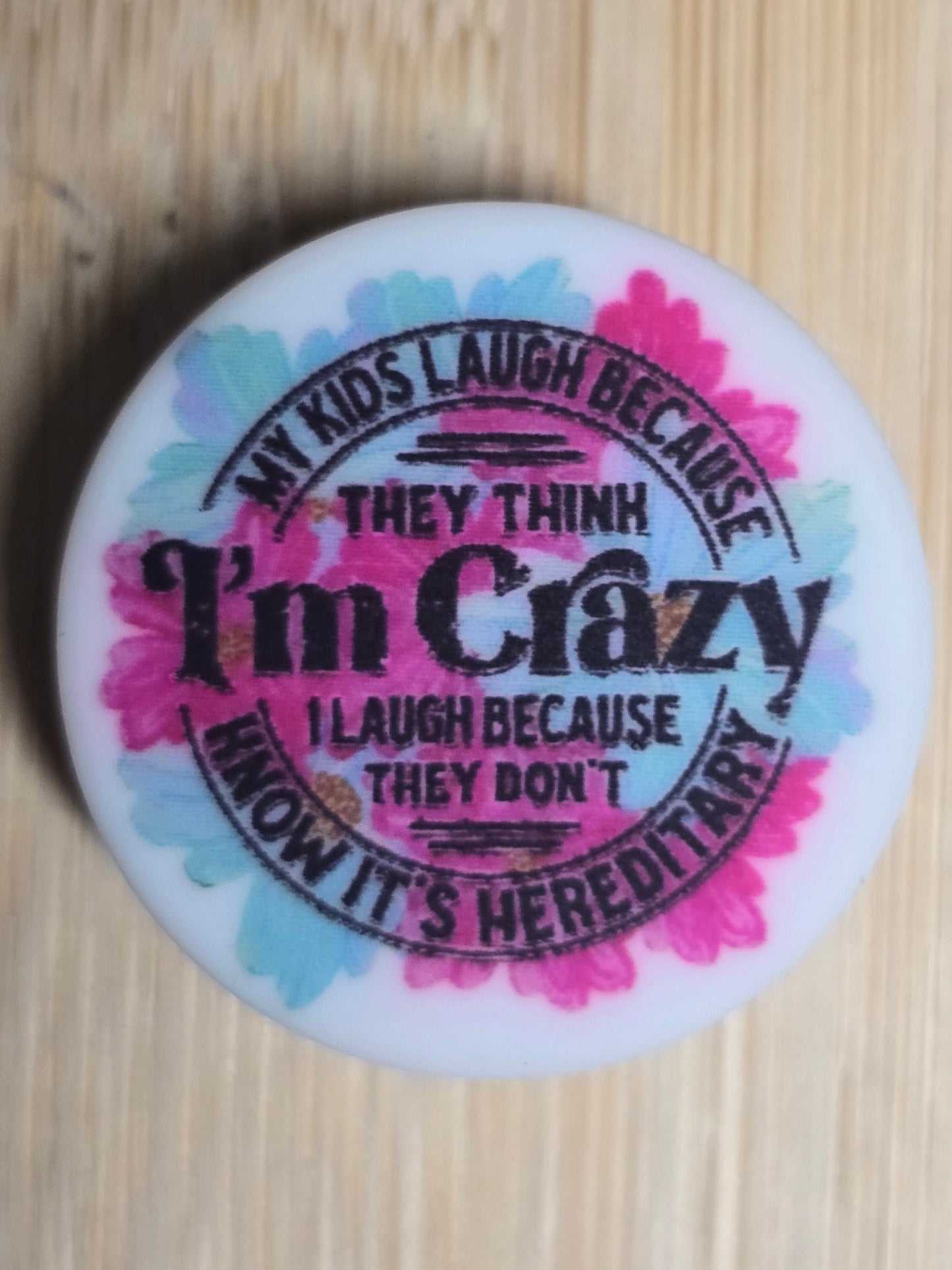 Focal silicone beads sarcastic humor