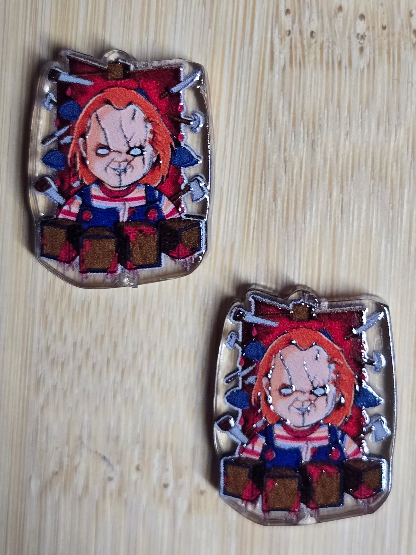 Acrylic focal beads horror character