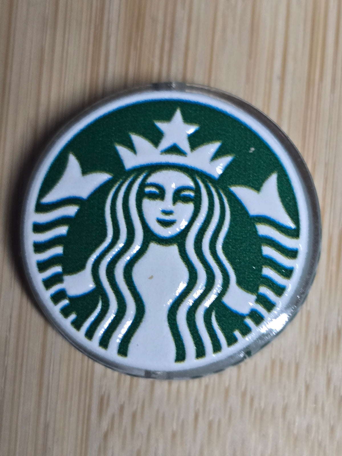 Acrylic focal beads- coffee
