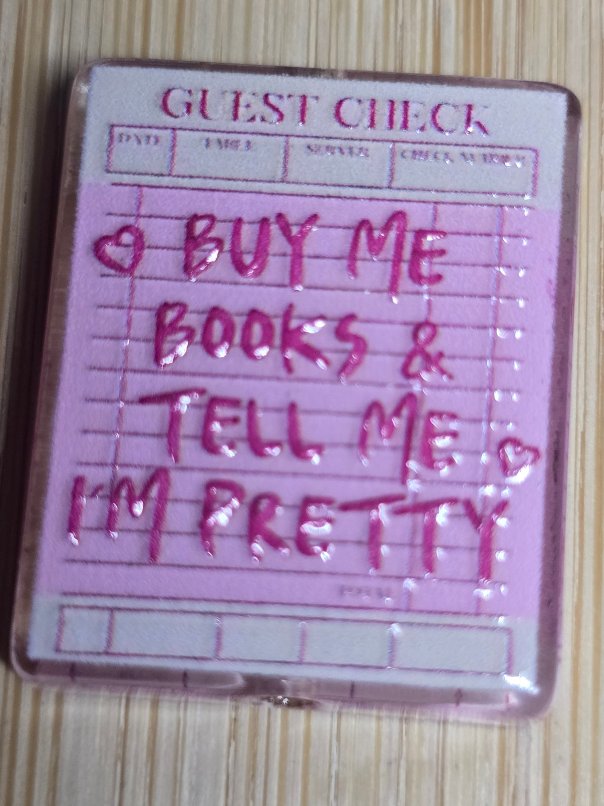 Acrylic focal beads- I'm pretty