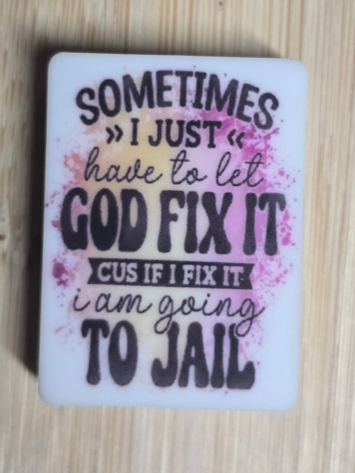 Focal silicone beads sarcastic humor