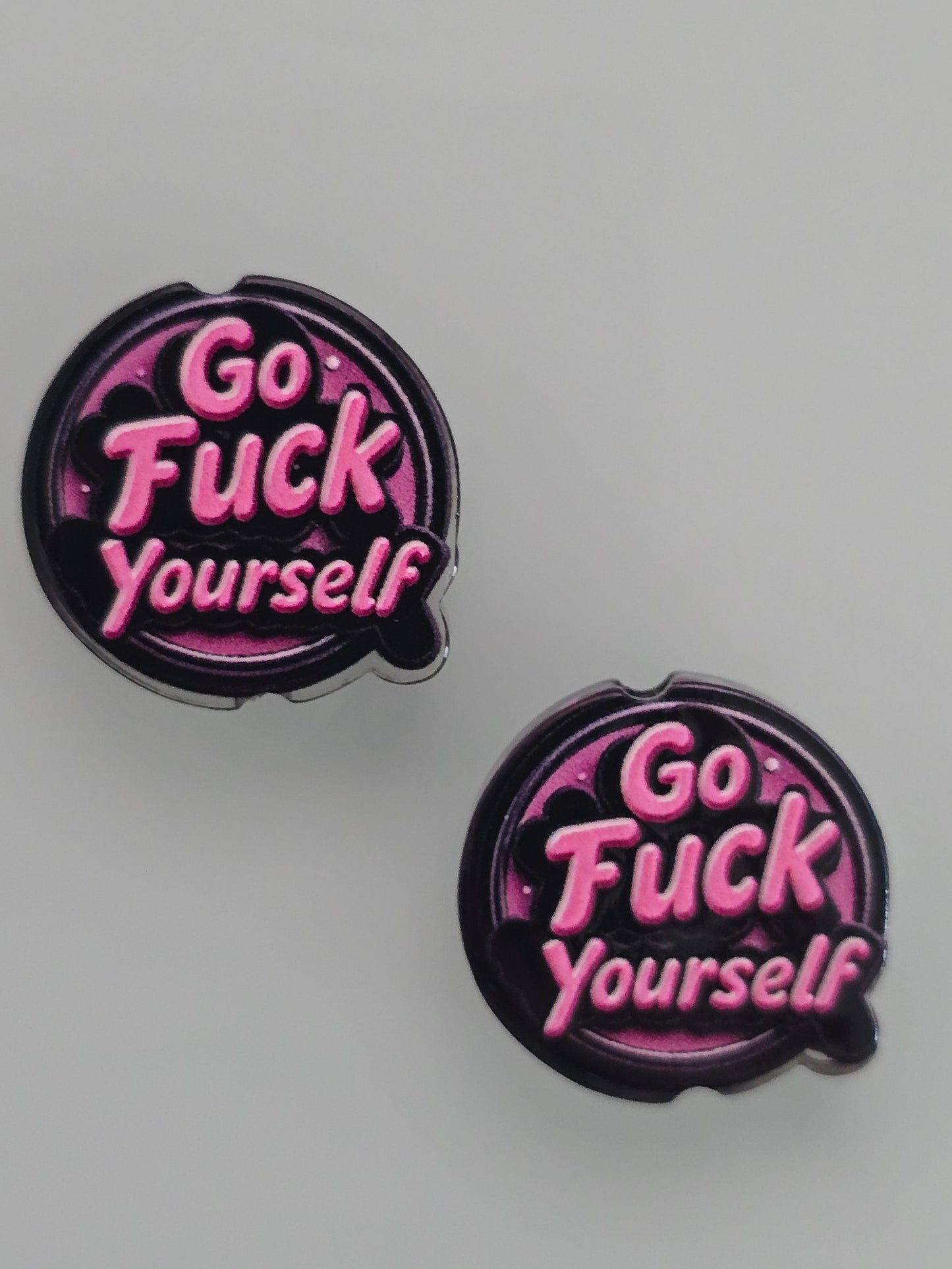 Acrylic focal beads adult language