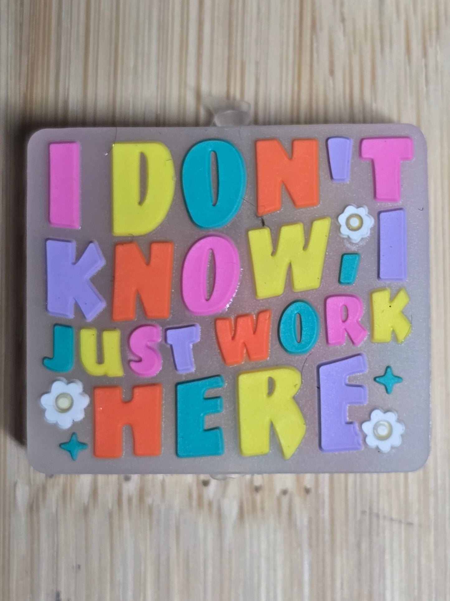 Focal silicone beads sarcastic humor