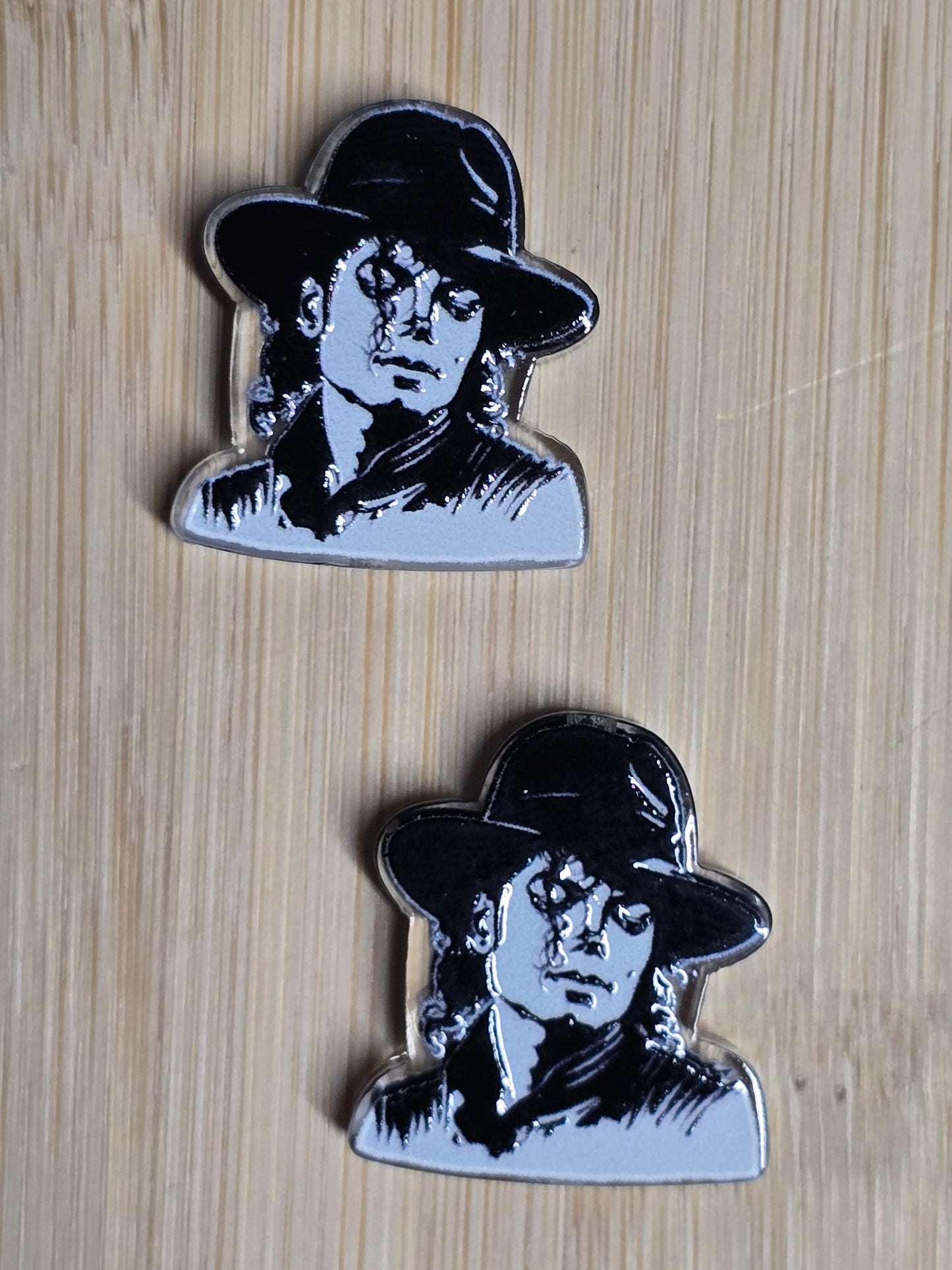 Acrylic focal beads- 90's pop star