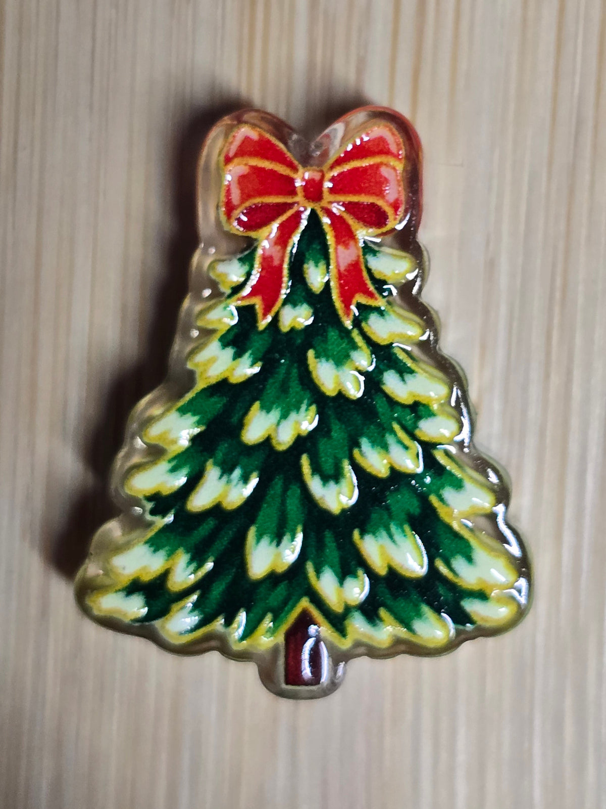 Acrylic focal beads christmas