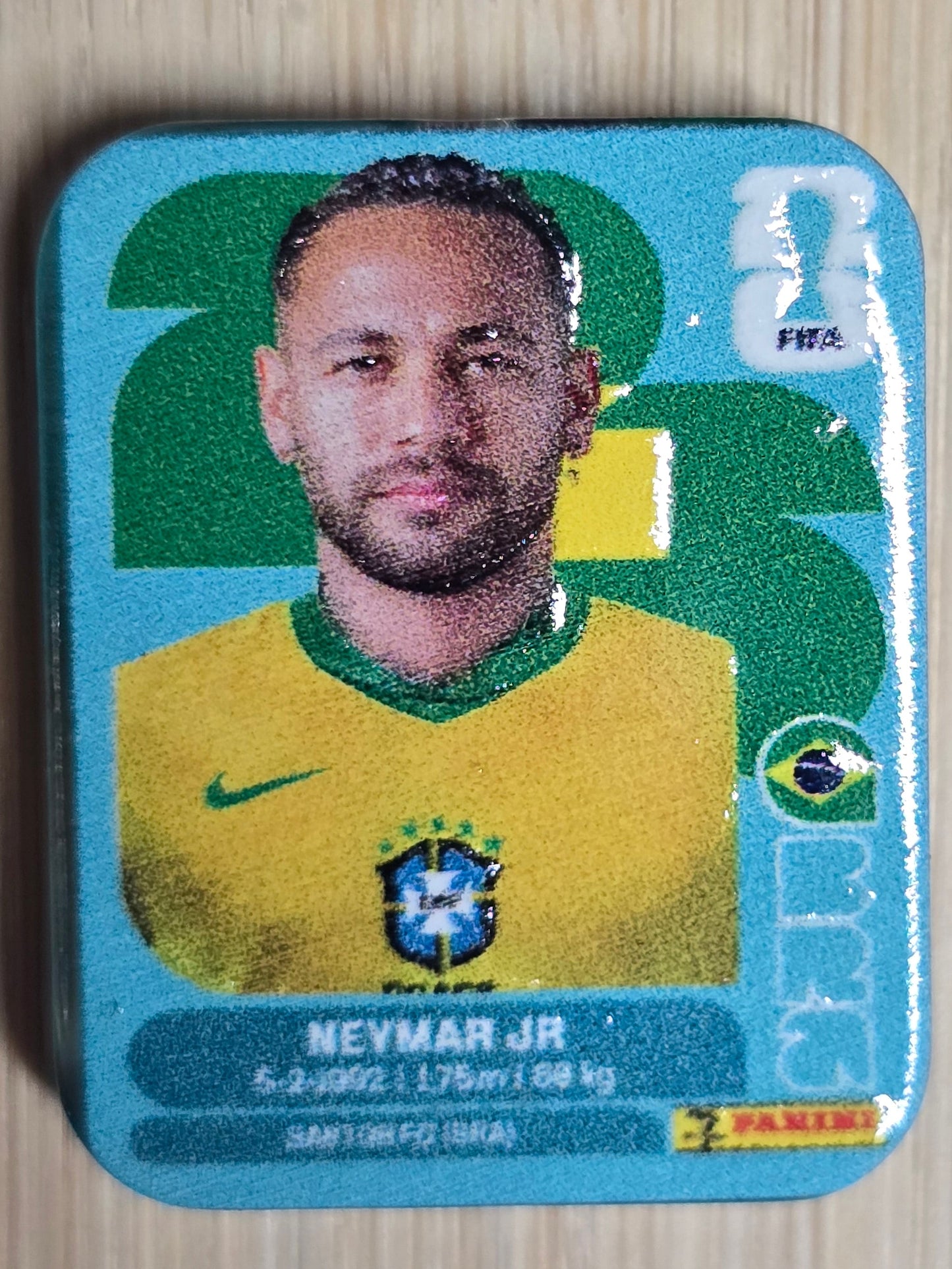 Acrylic focal beads FIFA player