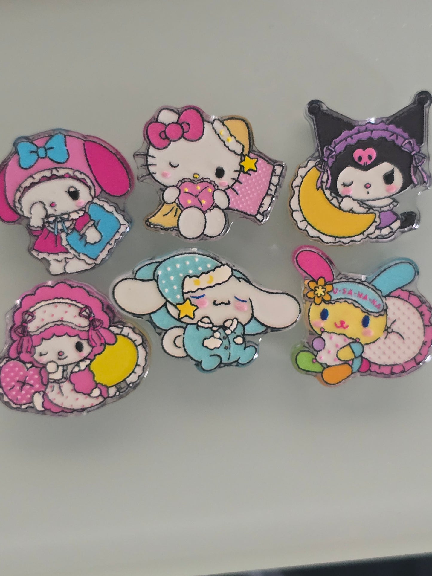 Acrylic focal beads mix