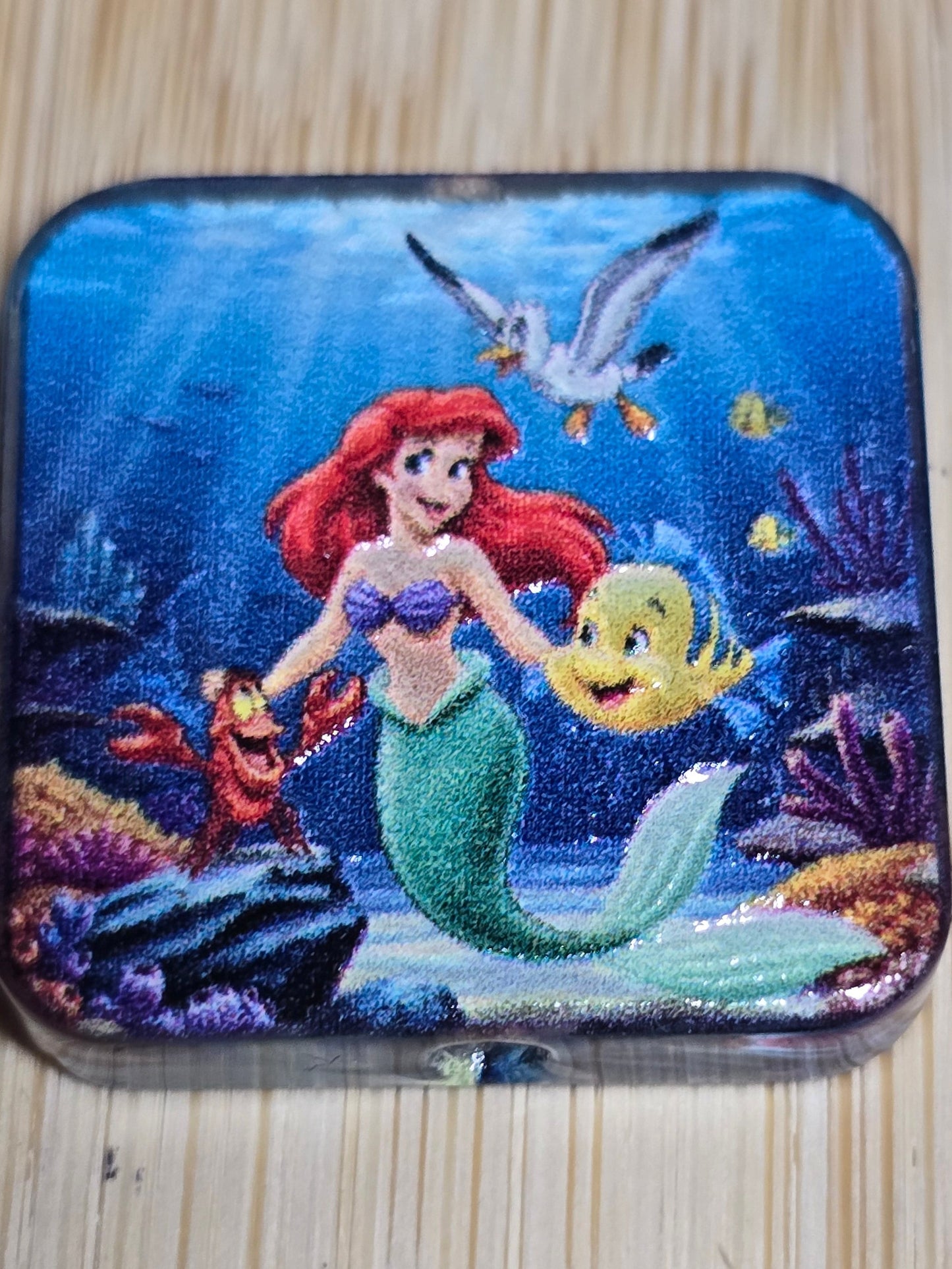 Acrylic focal beads DS underwater princess