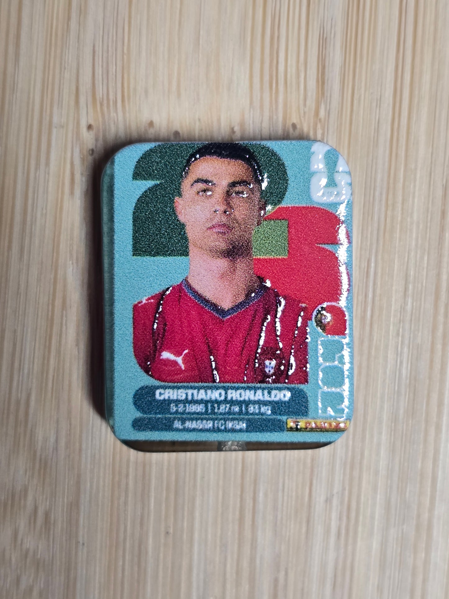 Acrylic focal beads- FIFA player