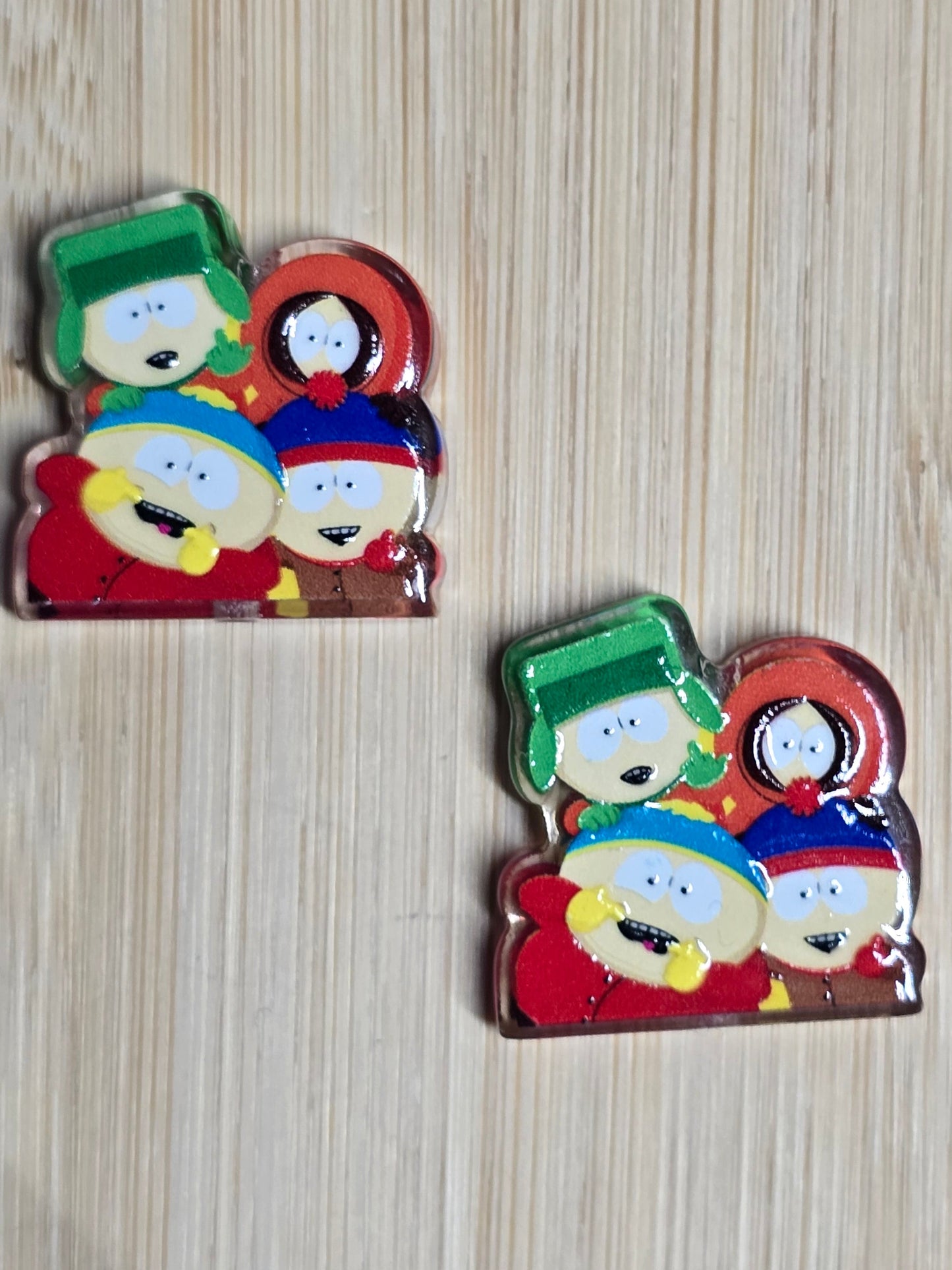Acrylic focal beads 4 boys