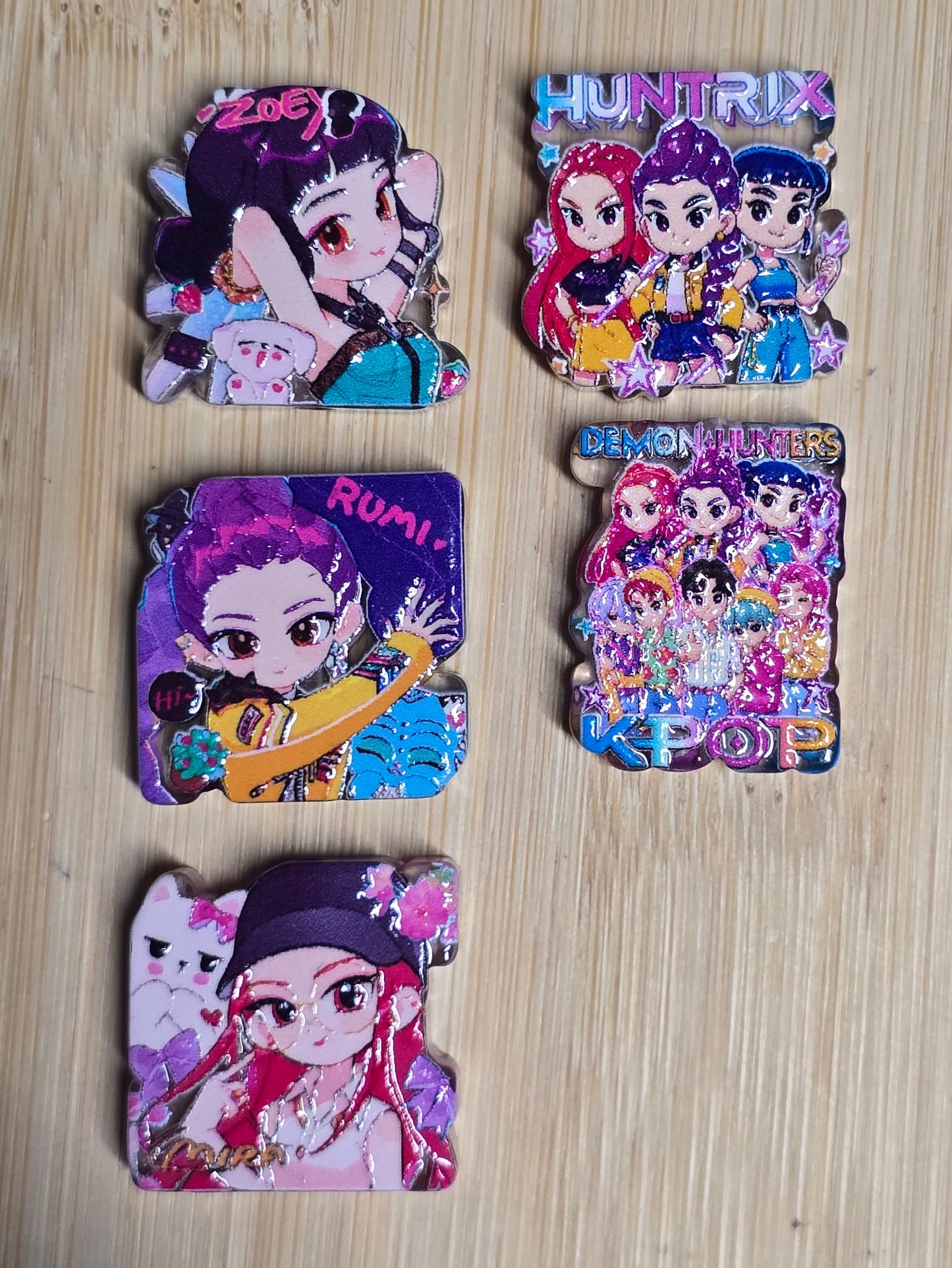 Acrylic focal beads- Kpop