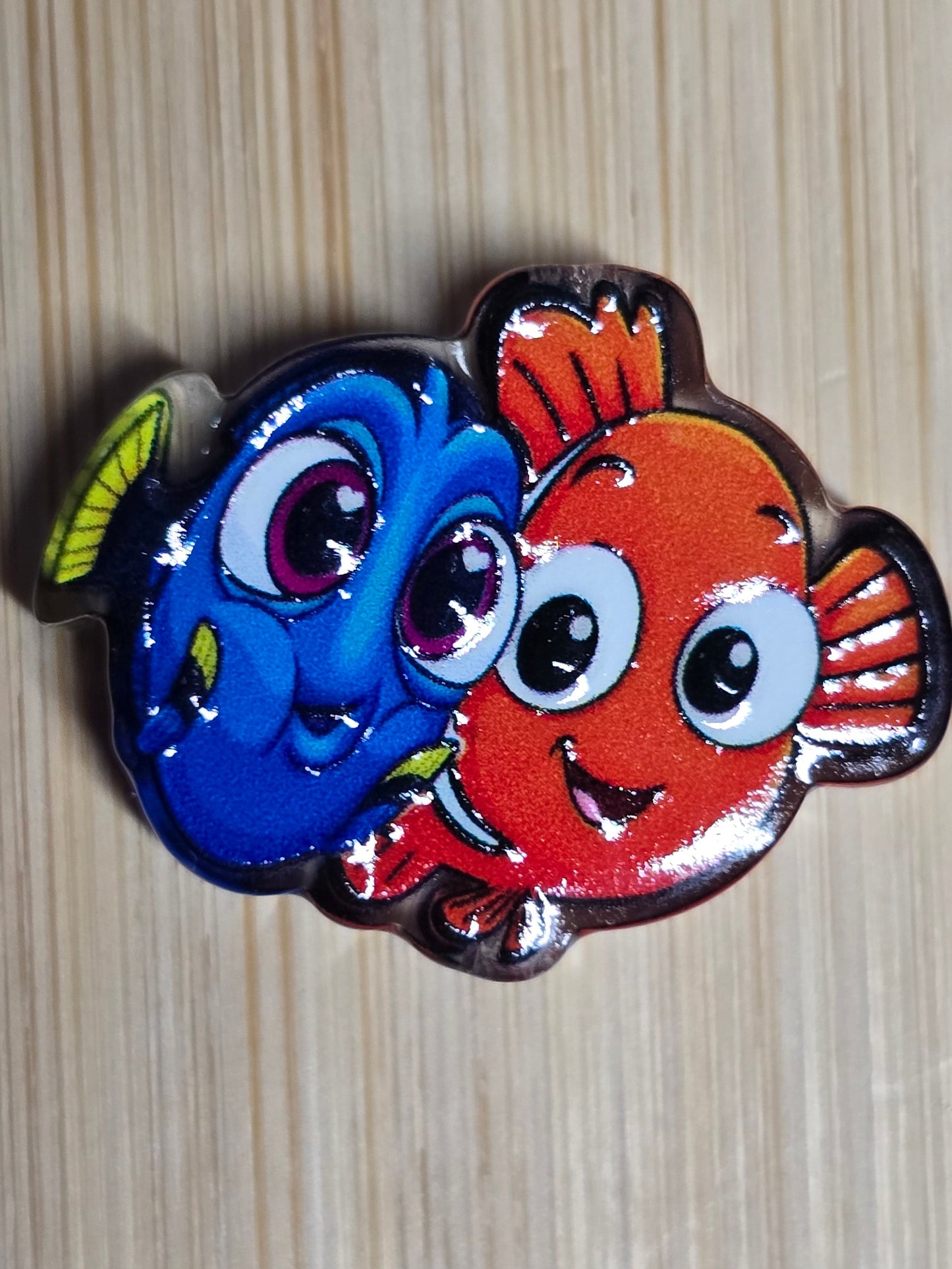Acrylic focal beads- DS movie 2 fish