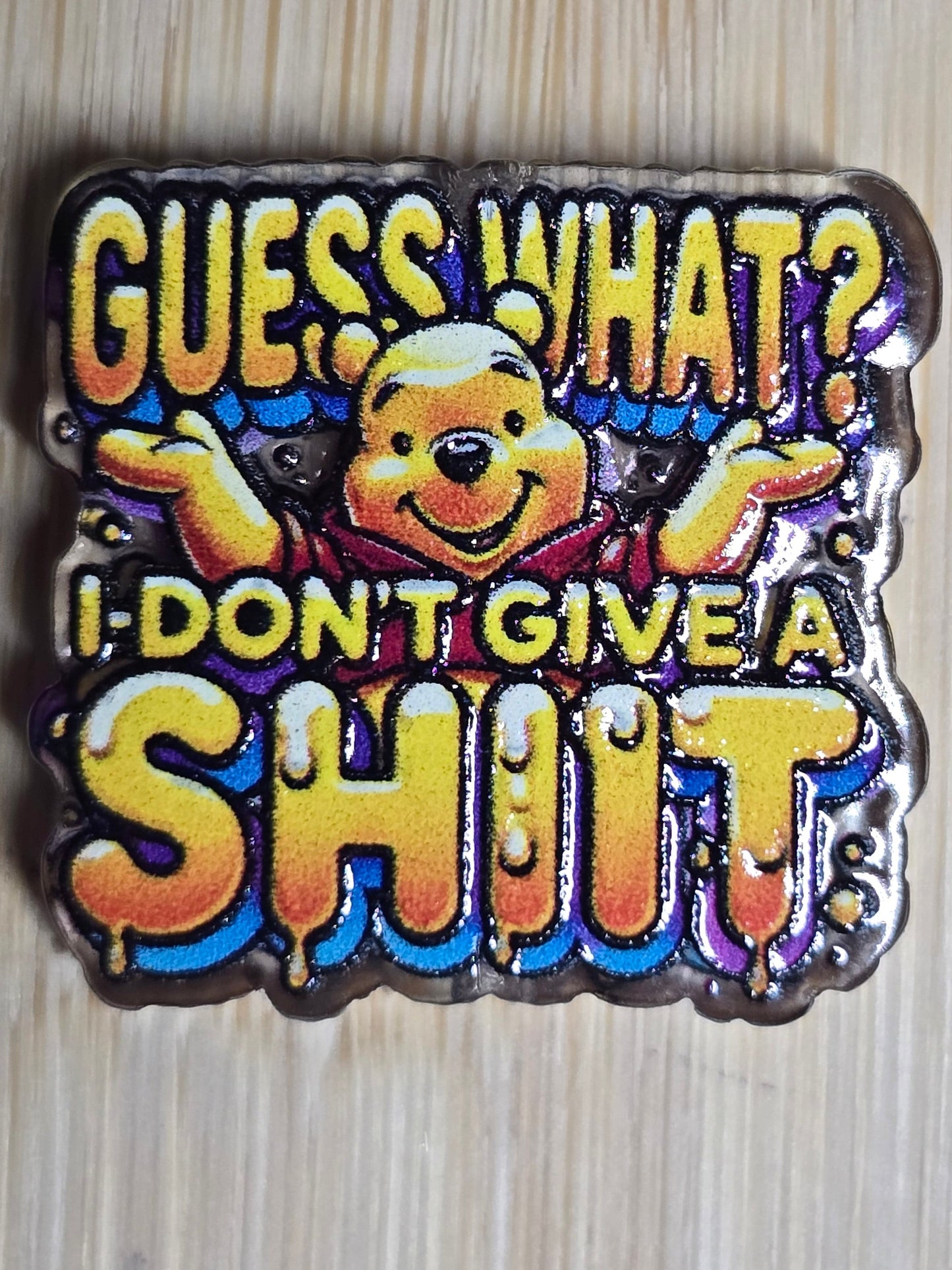 Acrylic focal beads DS character-adult language