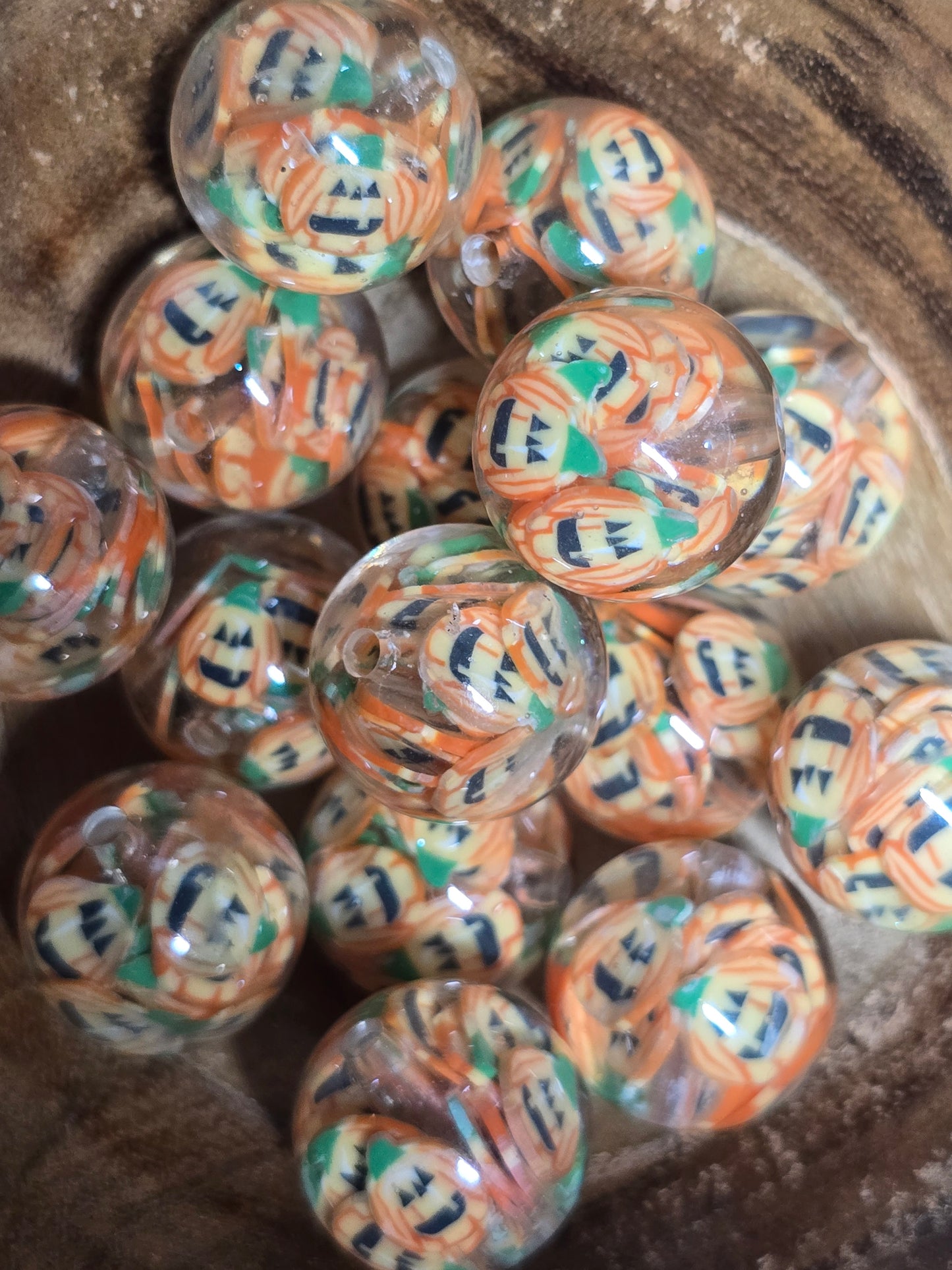 Acrylic 16mm Halloween/fall beads