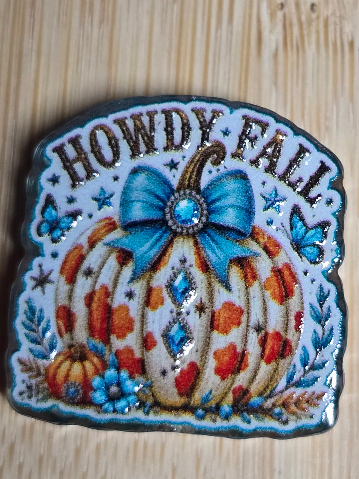 Acrylic focal beads-fall themed