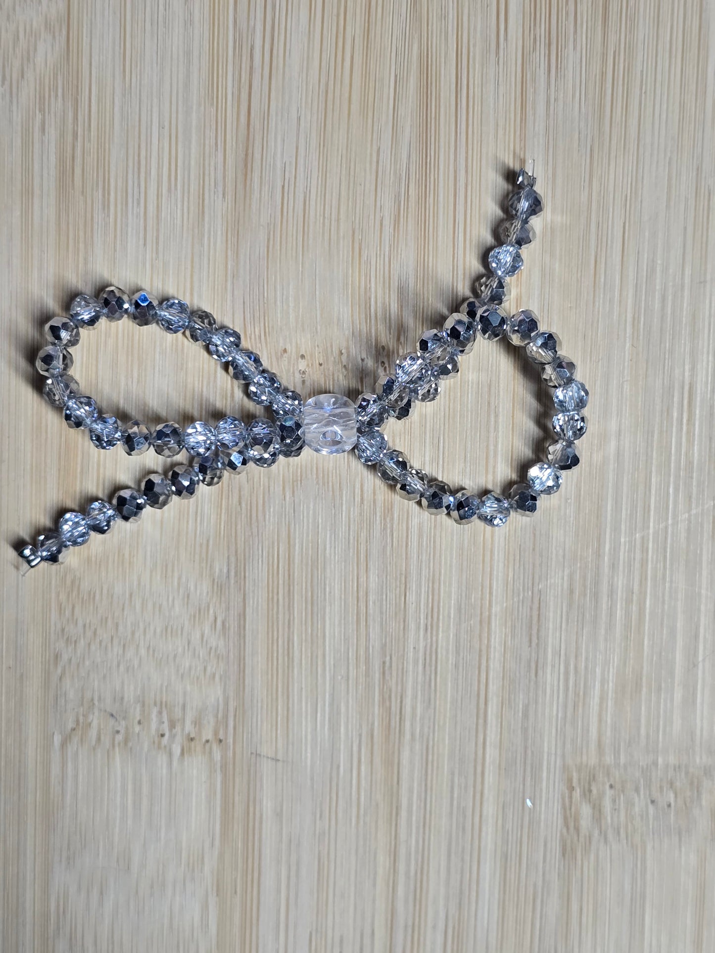Acrylic bead bows 3pcs