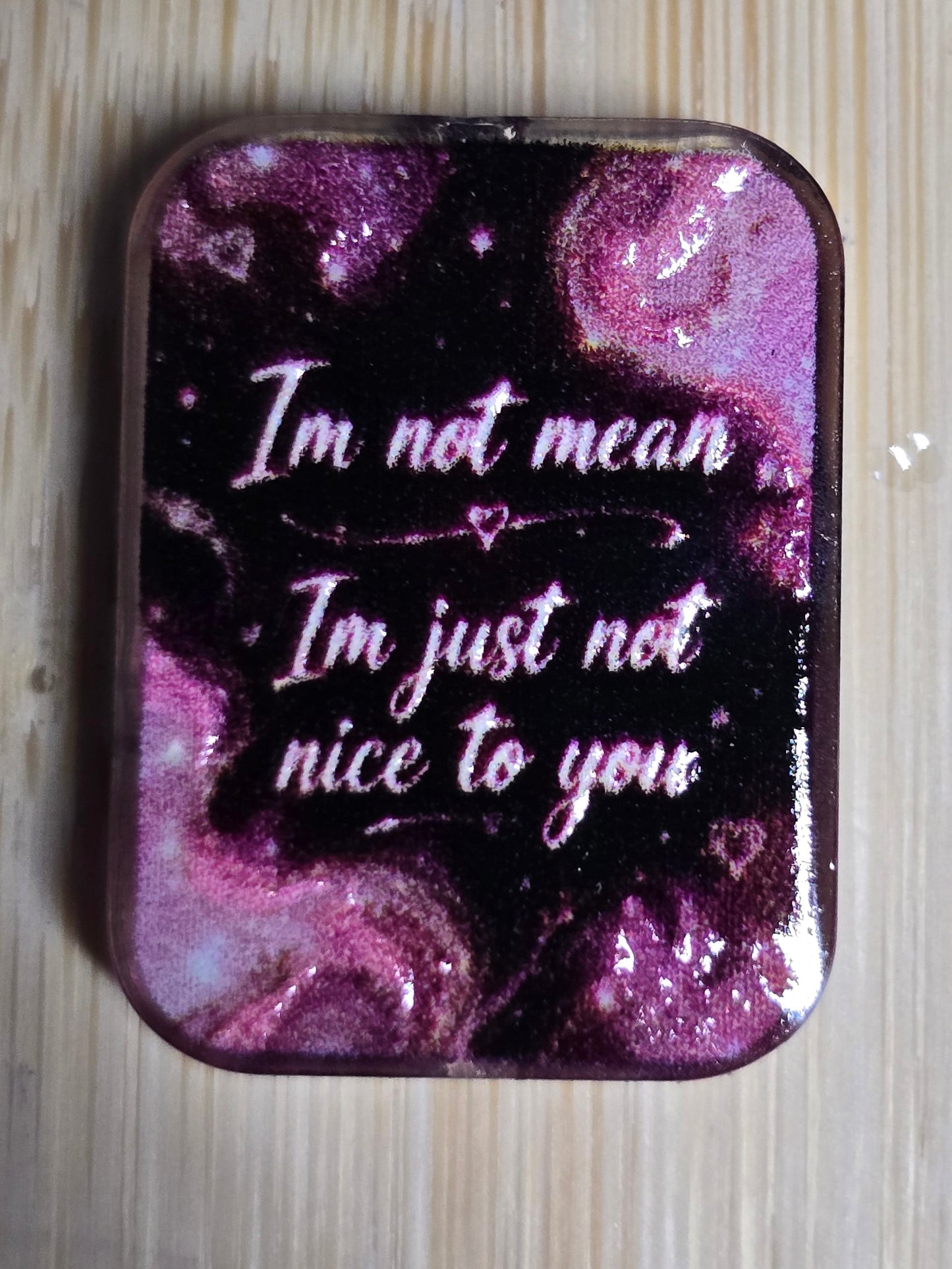 Acrylic focal beads sarcastic humor