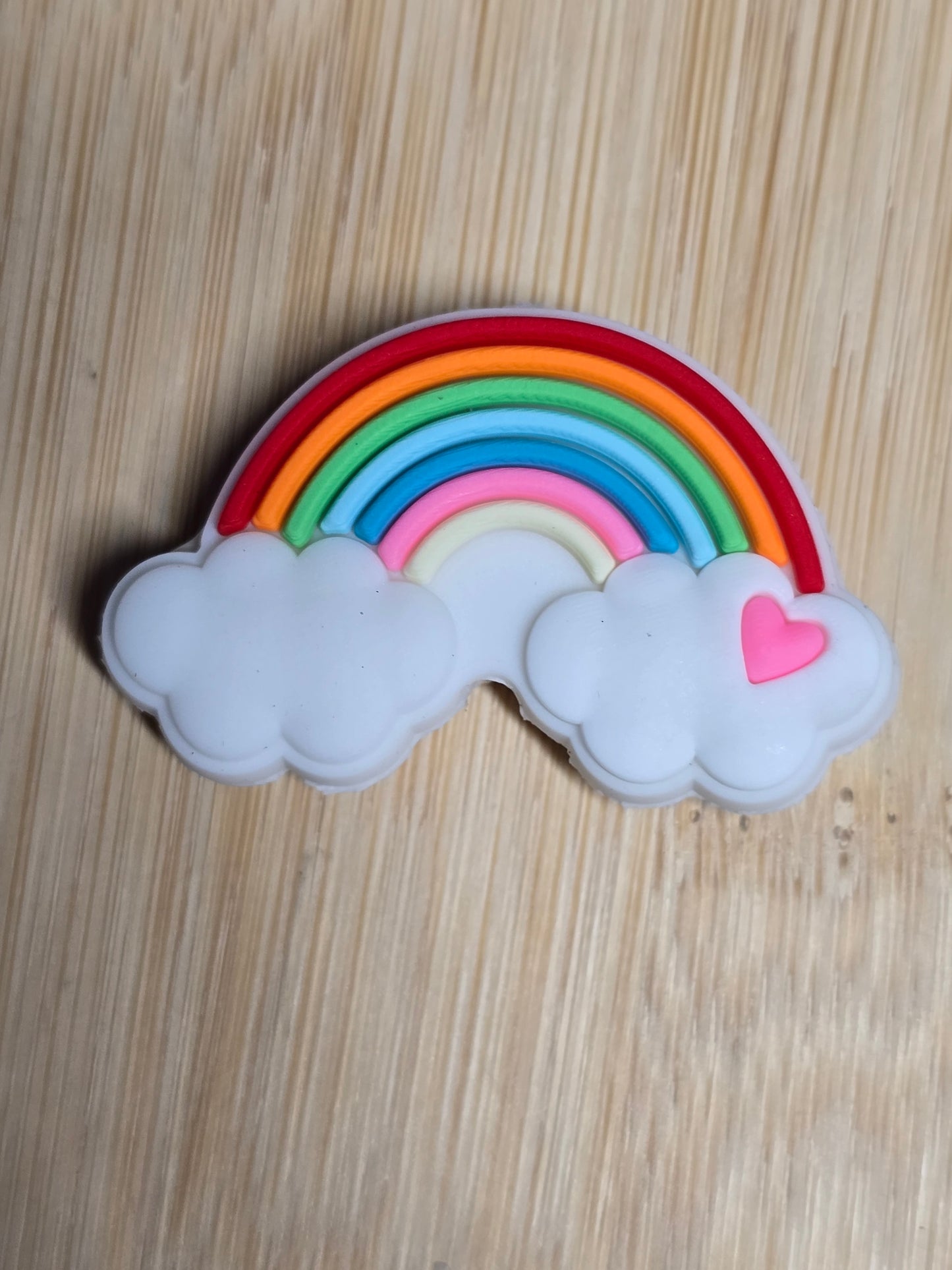 Focal silicone beads rainbow