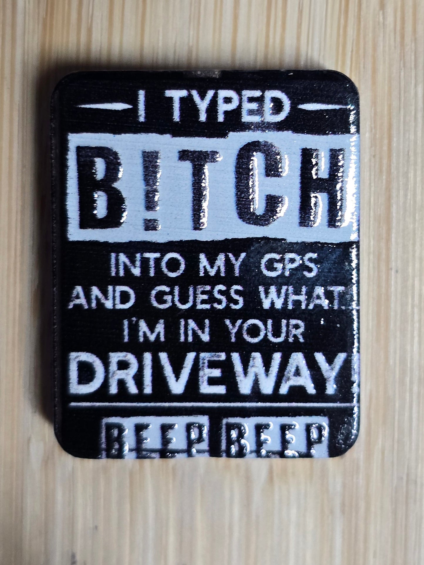 Acrylic focal beads adult humor and language