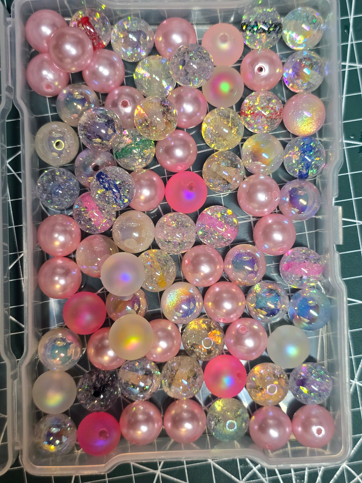 Random acrylic bead mix- 15mm