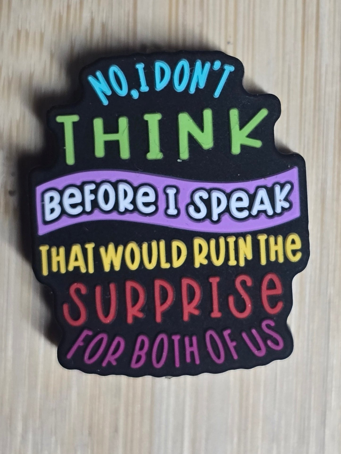 Focal silicone beads sarcastic humor