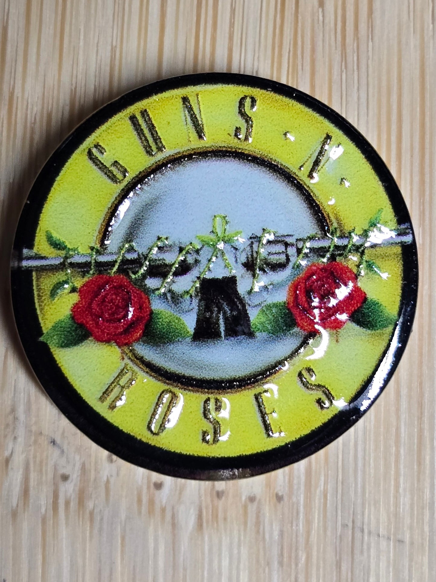 Acrylic focal beads- 80's band